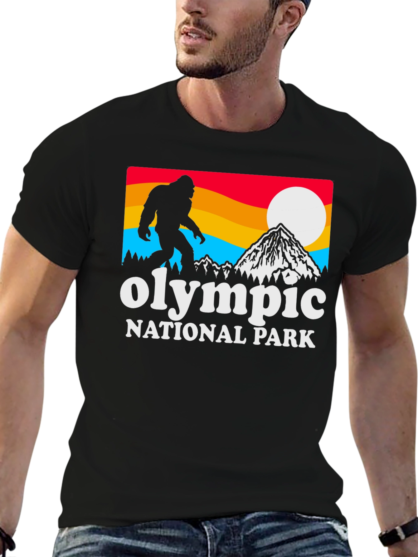 Olympic National Park Bigfoot Graphic T-Shirt