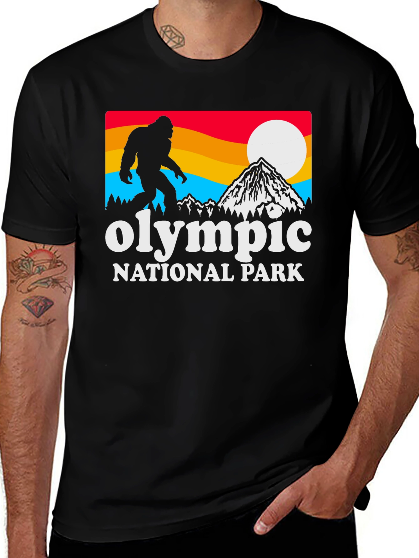 Olympic National Park Bigfoot Graphic T-Shirt