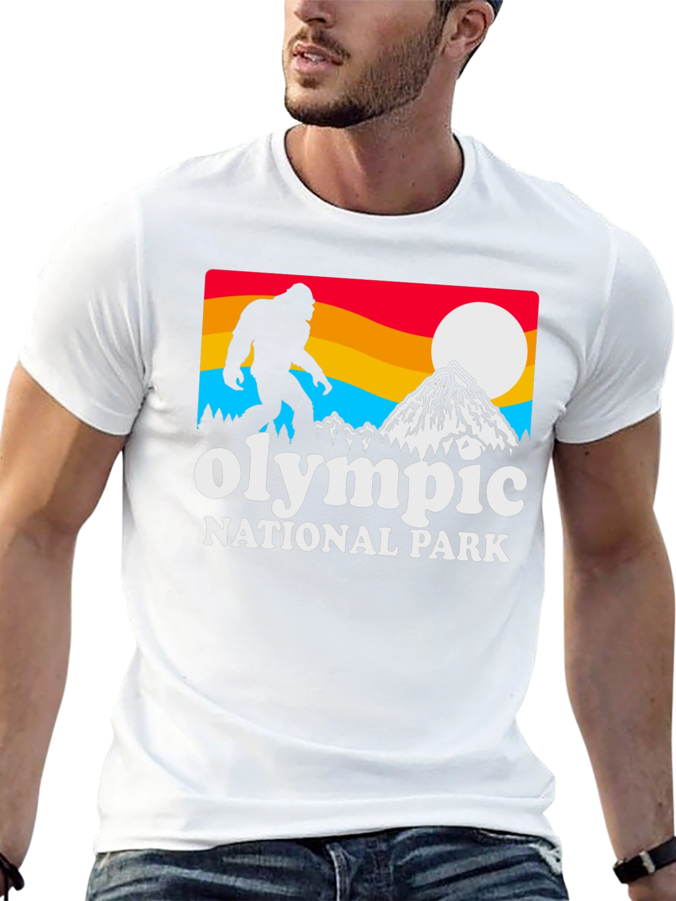Olympic National Park Bigfoot Graphic T-Shirt