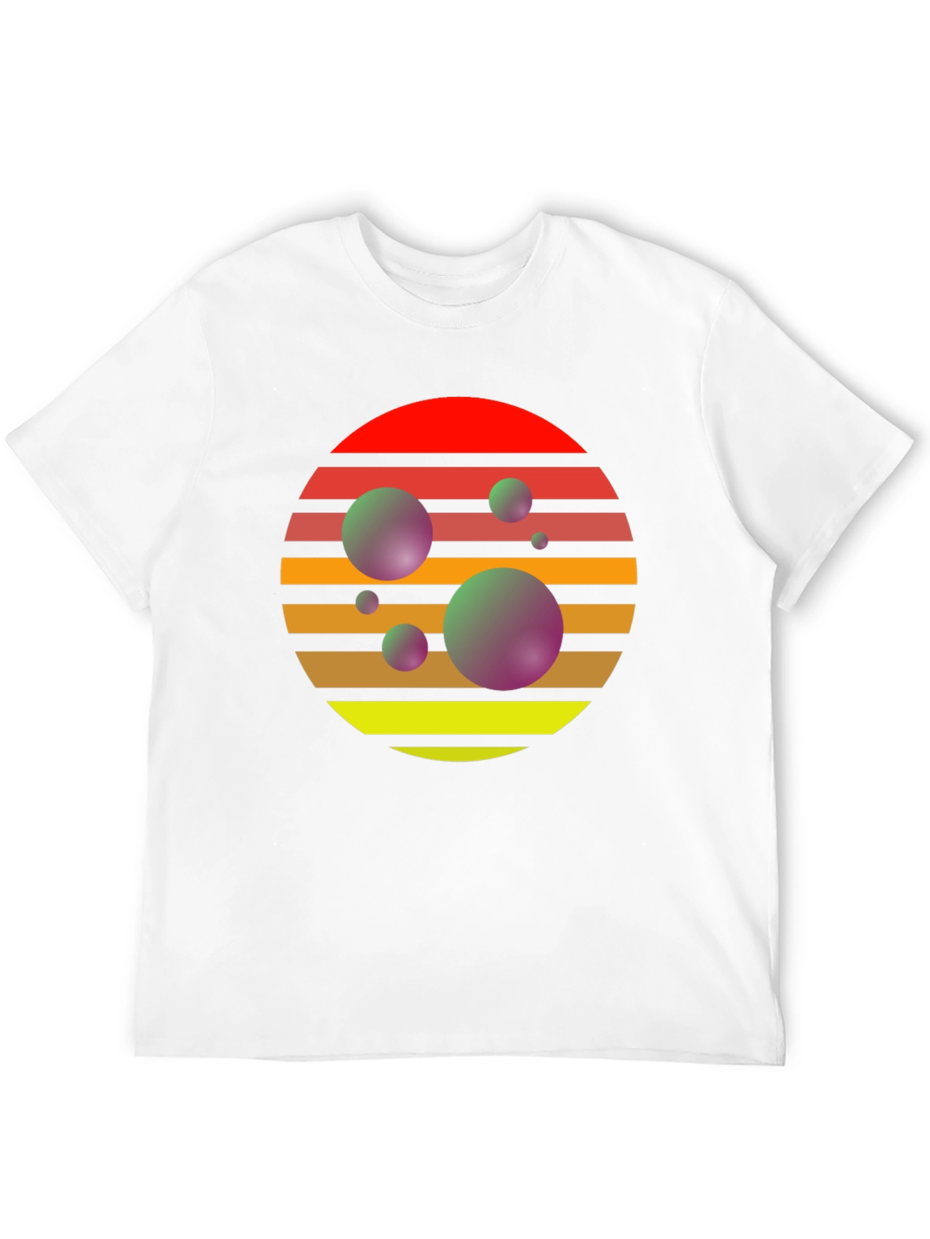 Retro Sunset Spheres T-Shirt
