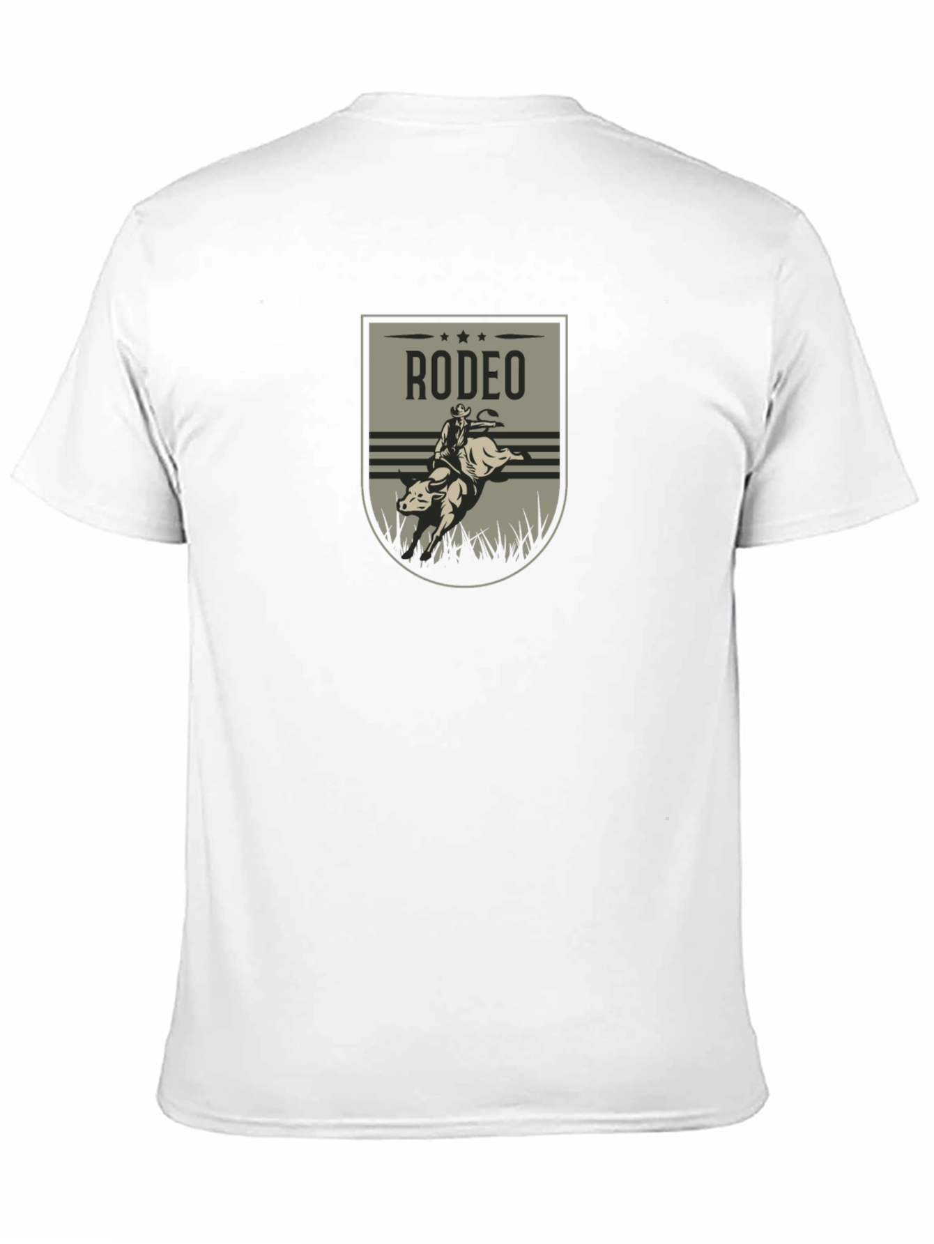 Rodeo Rider Graphic Tee - Black Cotton T-Shirt
