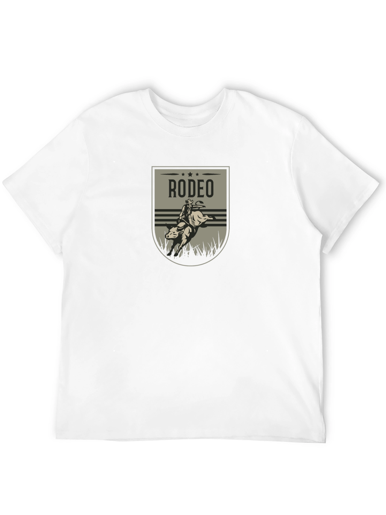 Rodeo Rider Graphic Tee - Black Cotton T-Shirt