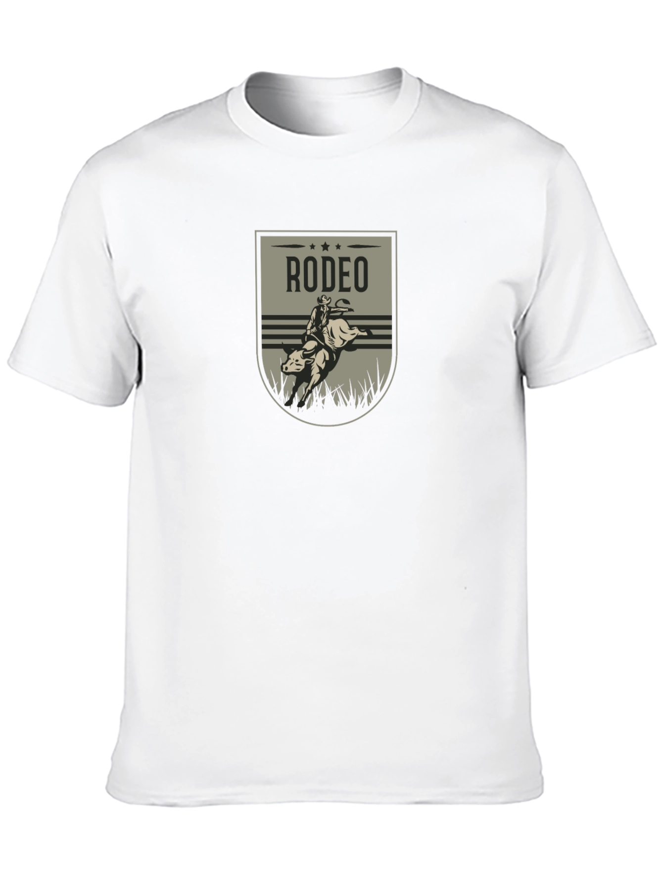 Rodeo Rider Graphic Tee - Black Cotton T-Shirt