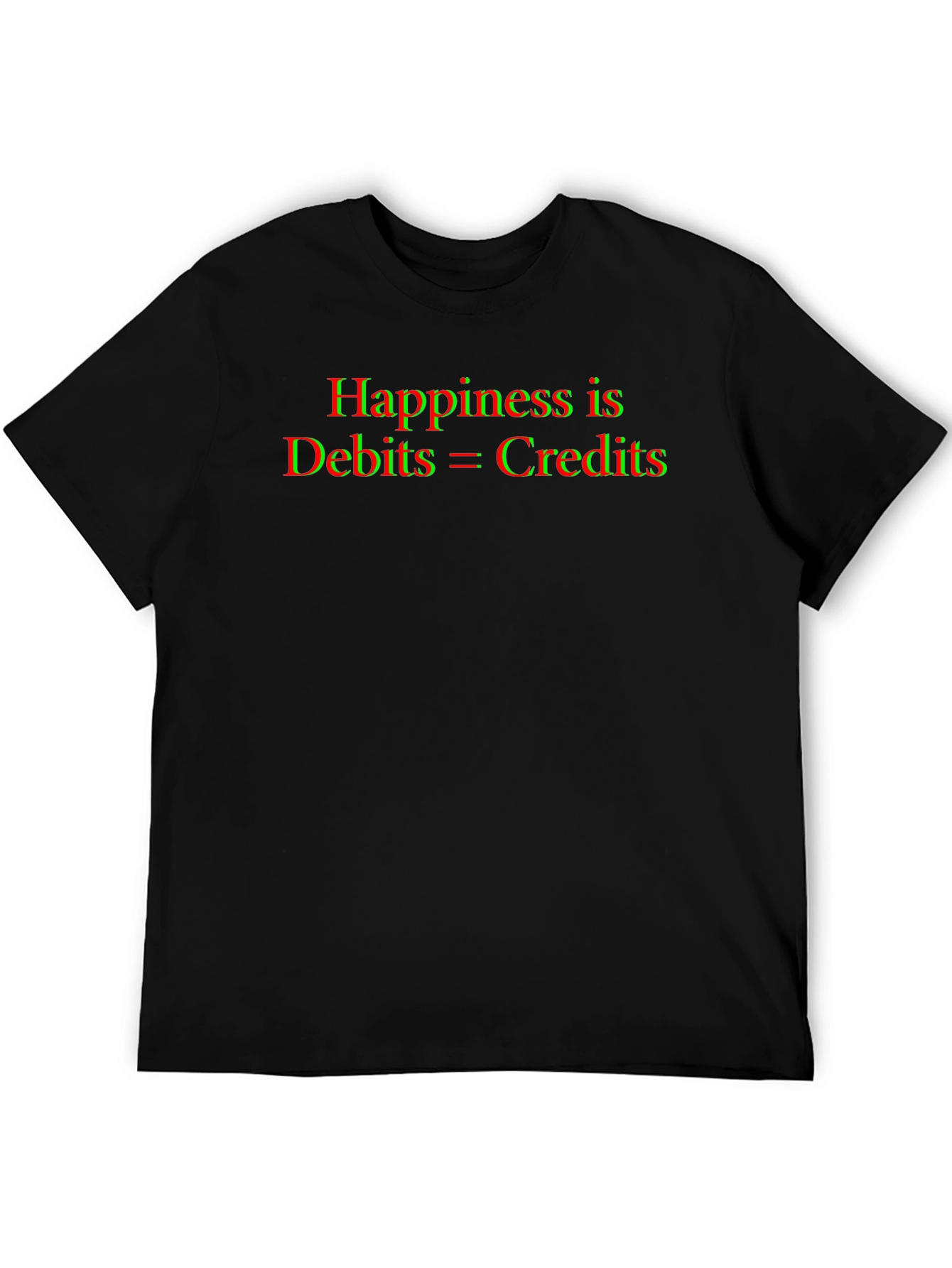 Accountant Humor T-Shirt - Debits = Credits