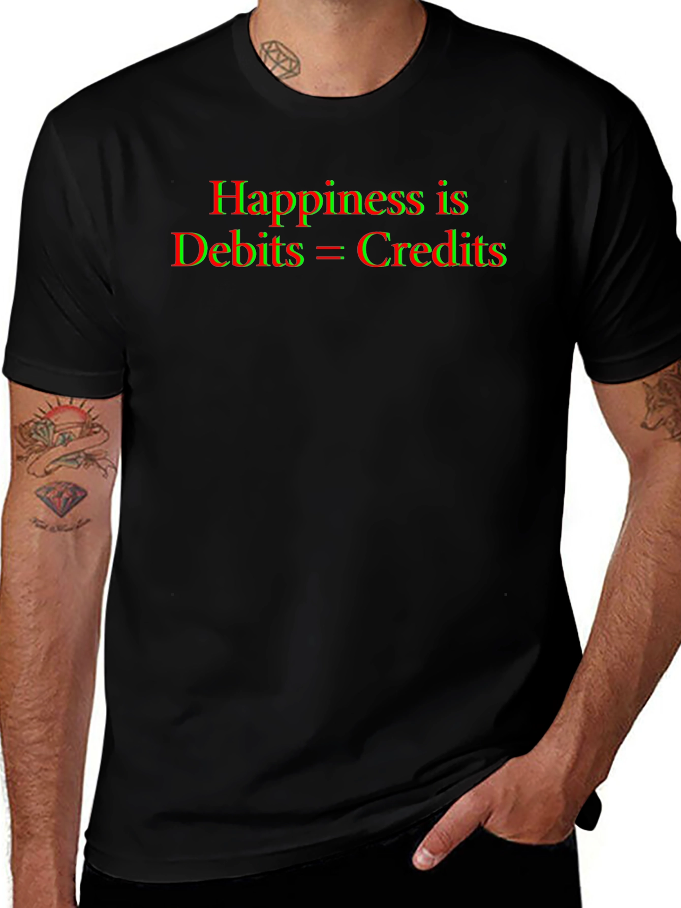 Accountant Humor T-Shirt - Debits = Credits