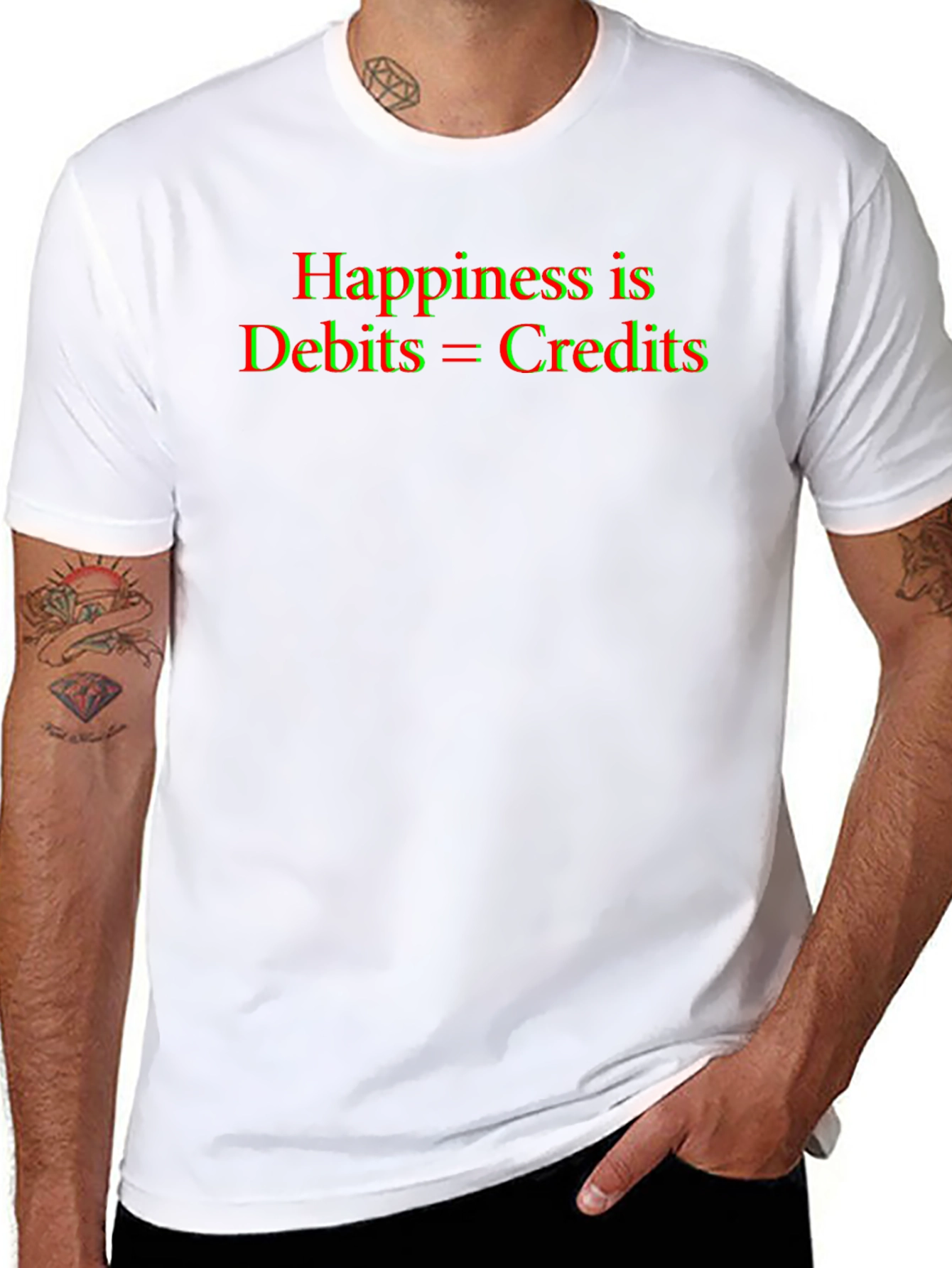 Accountant Humor T-Shirt - Debits = Credits
