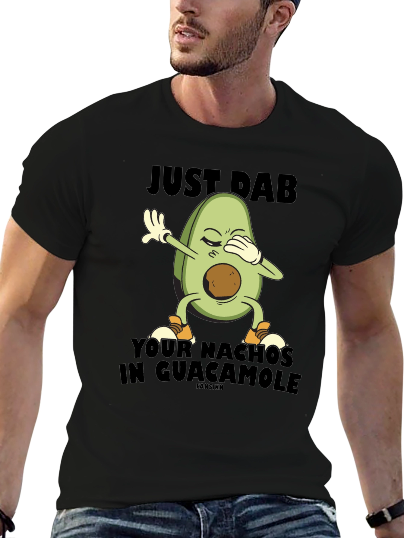 Just Dab Avocado Nachos Guacamole T-Shirt