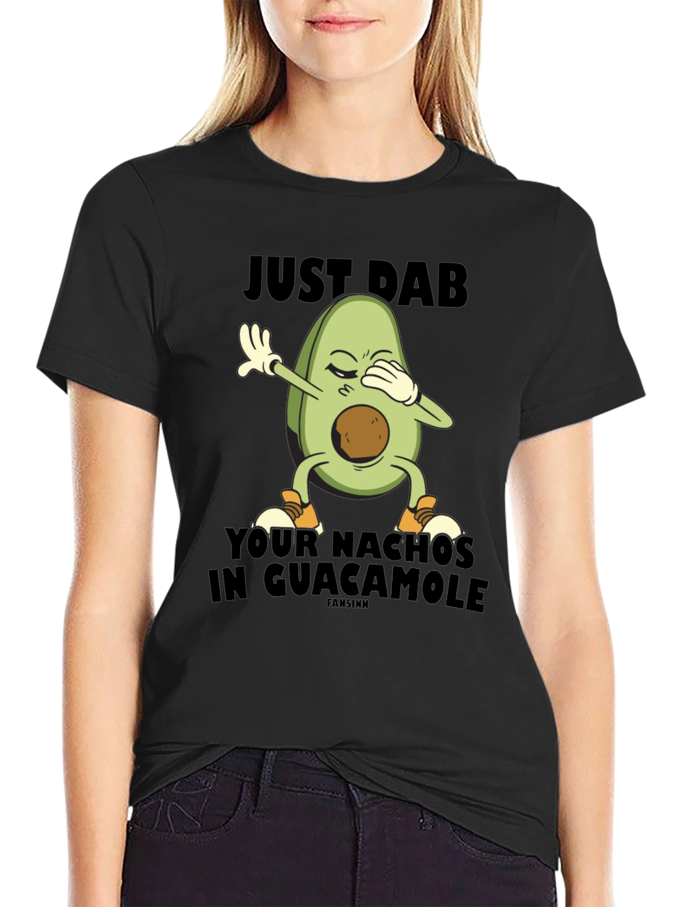Just Dab Avocado Nachos Guacamole T-Shirt