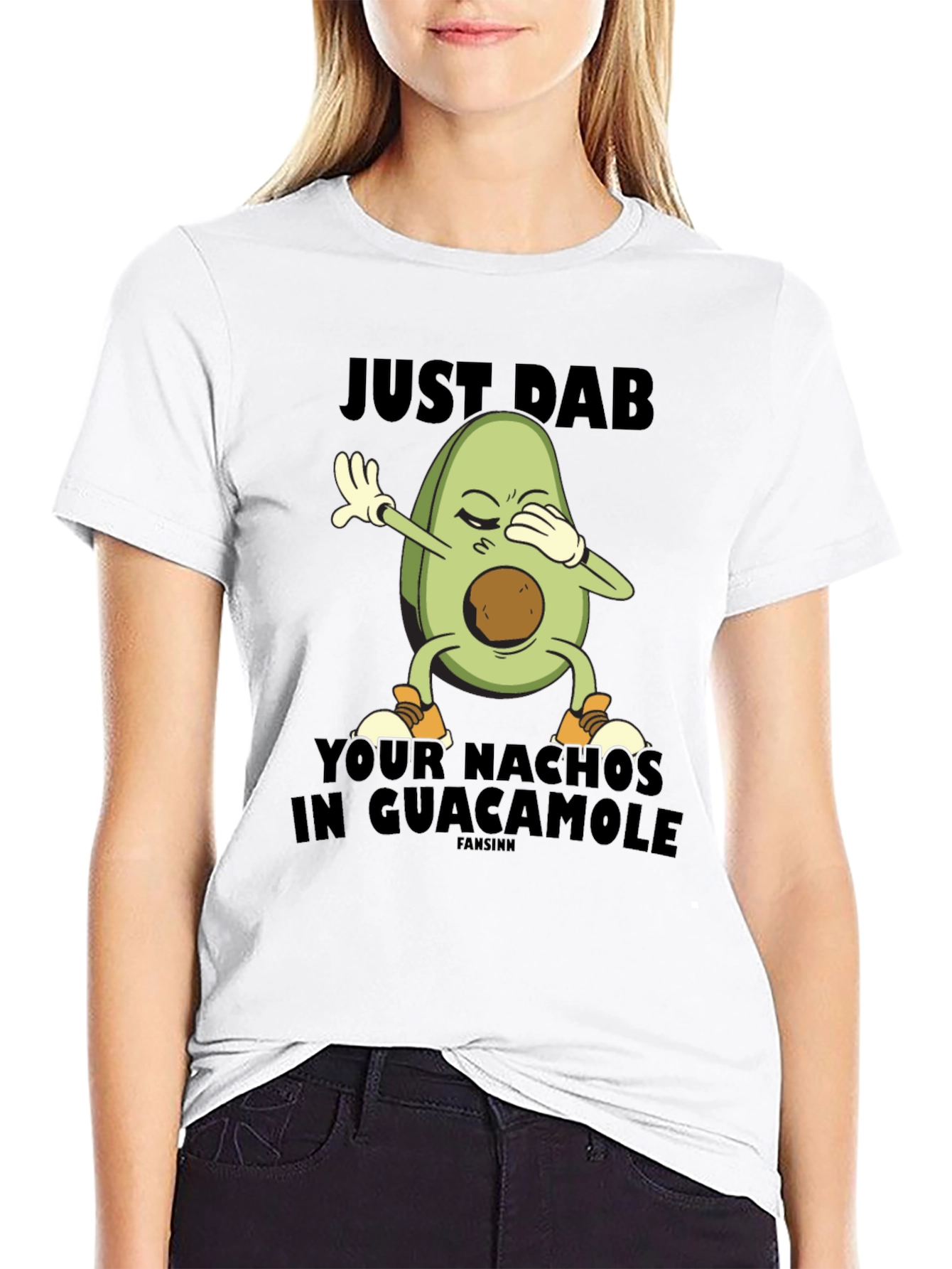 Just Dab Avocado Nachos Guacamole T-Shirt