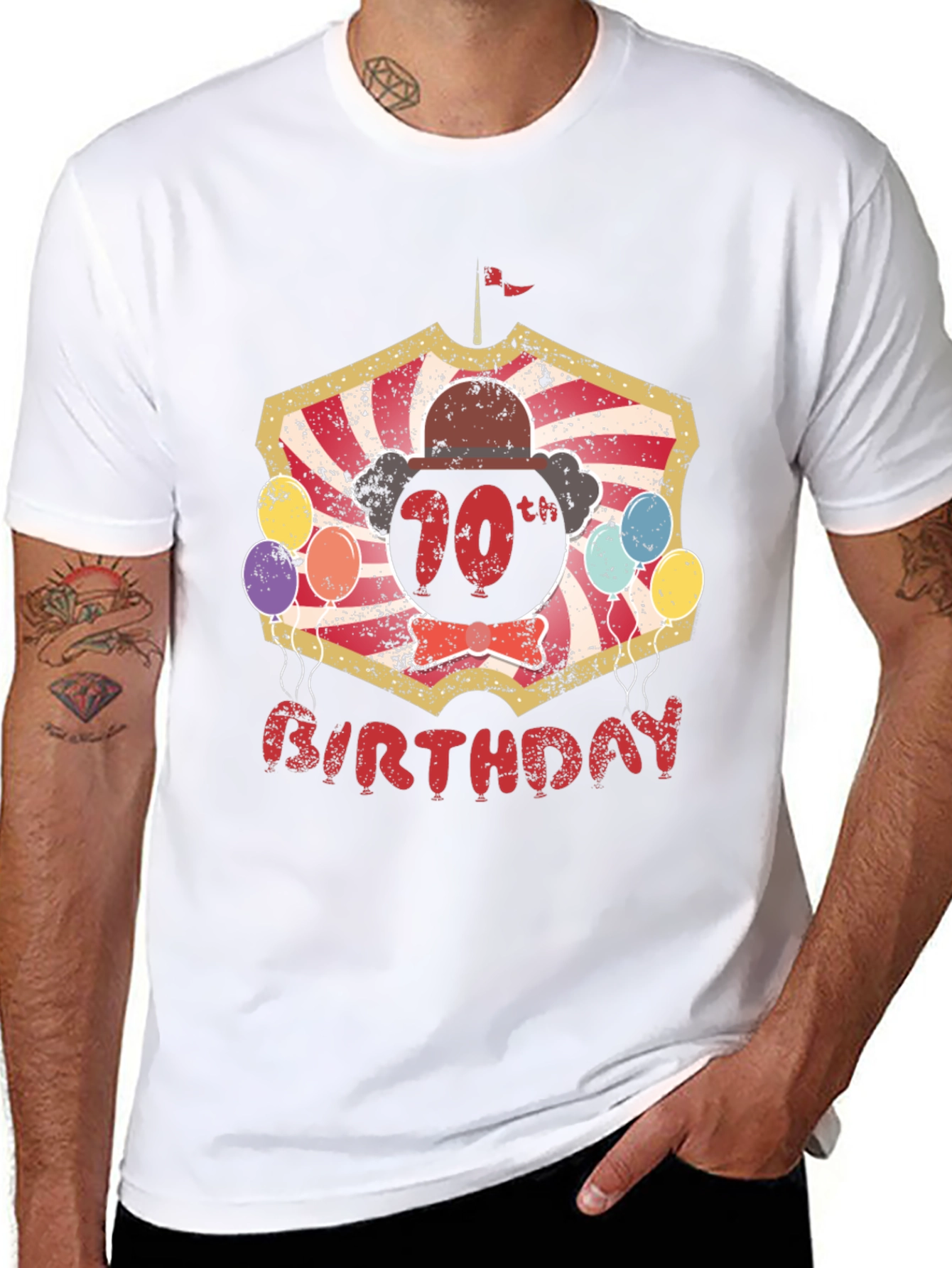 70th Birthday Circus Theme Graphic Tee