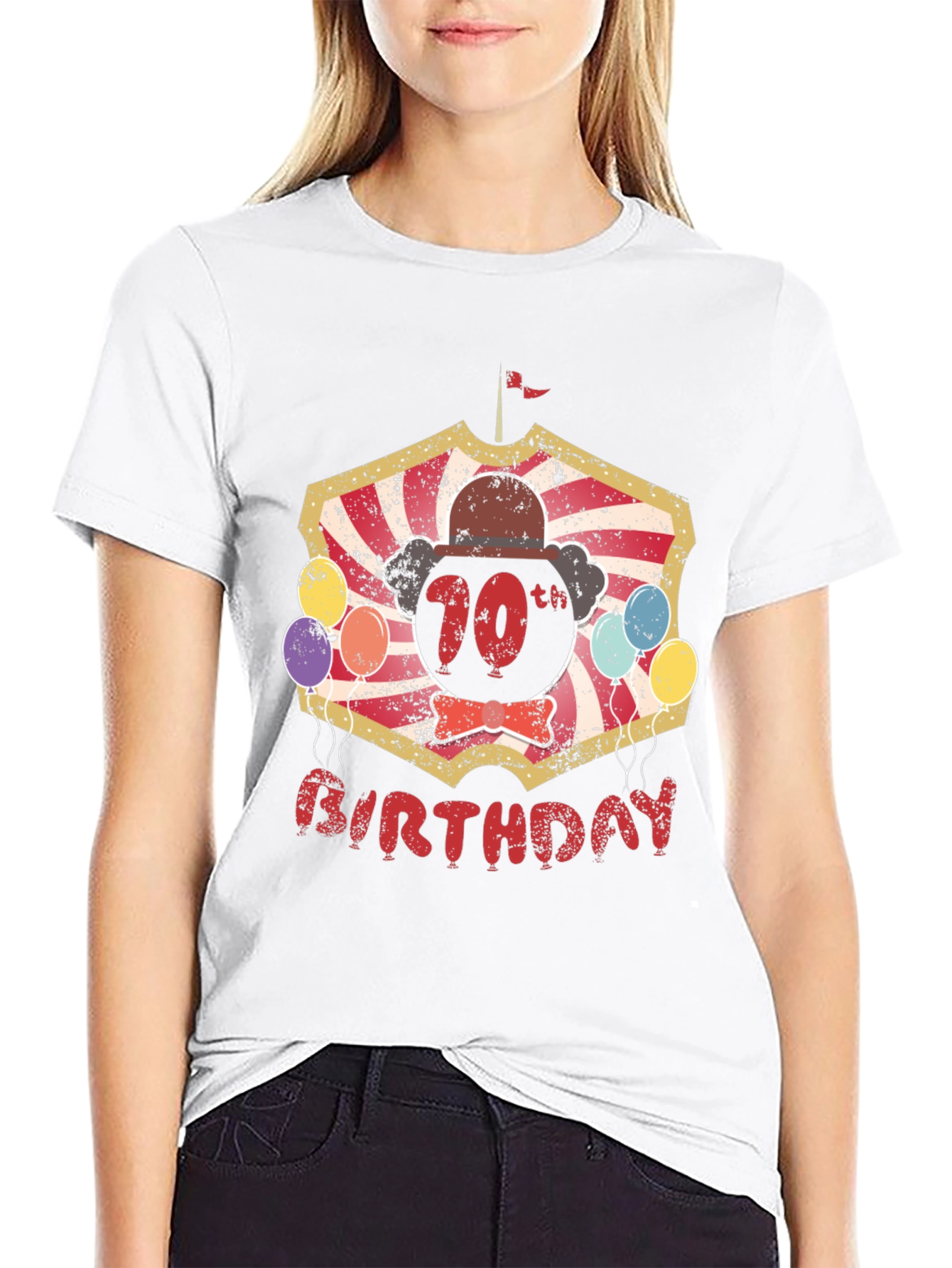 70th Birthday Circus Theme Graphic Tee