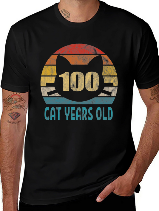 100 Cat Years Old Graphic Tee