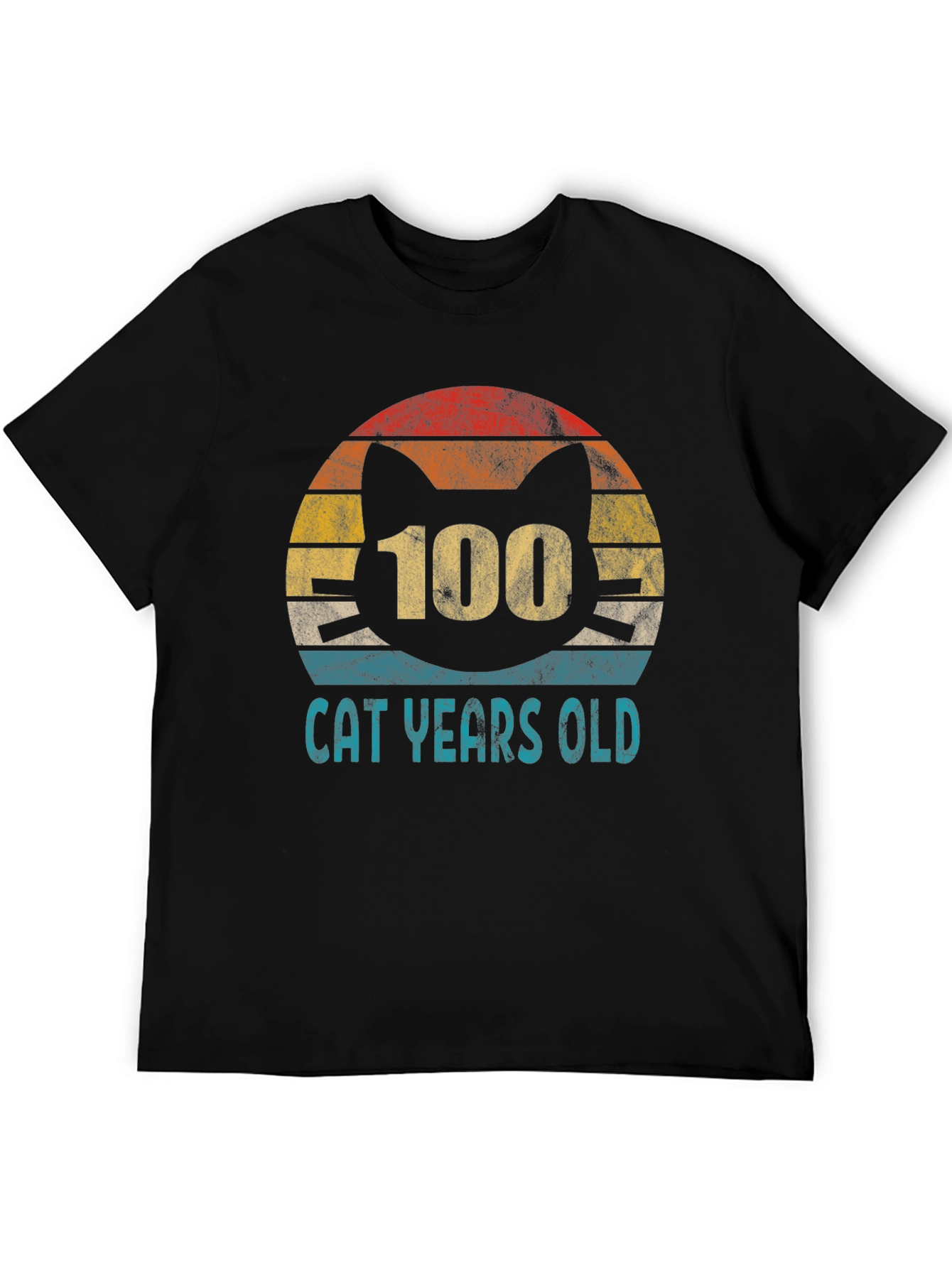 100 Cat Years Old Graphic Tee
