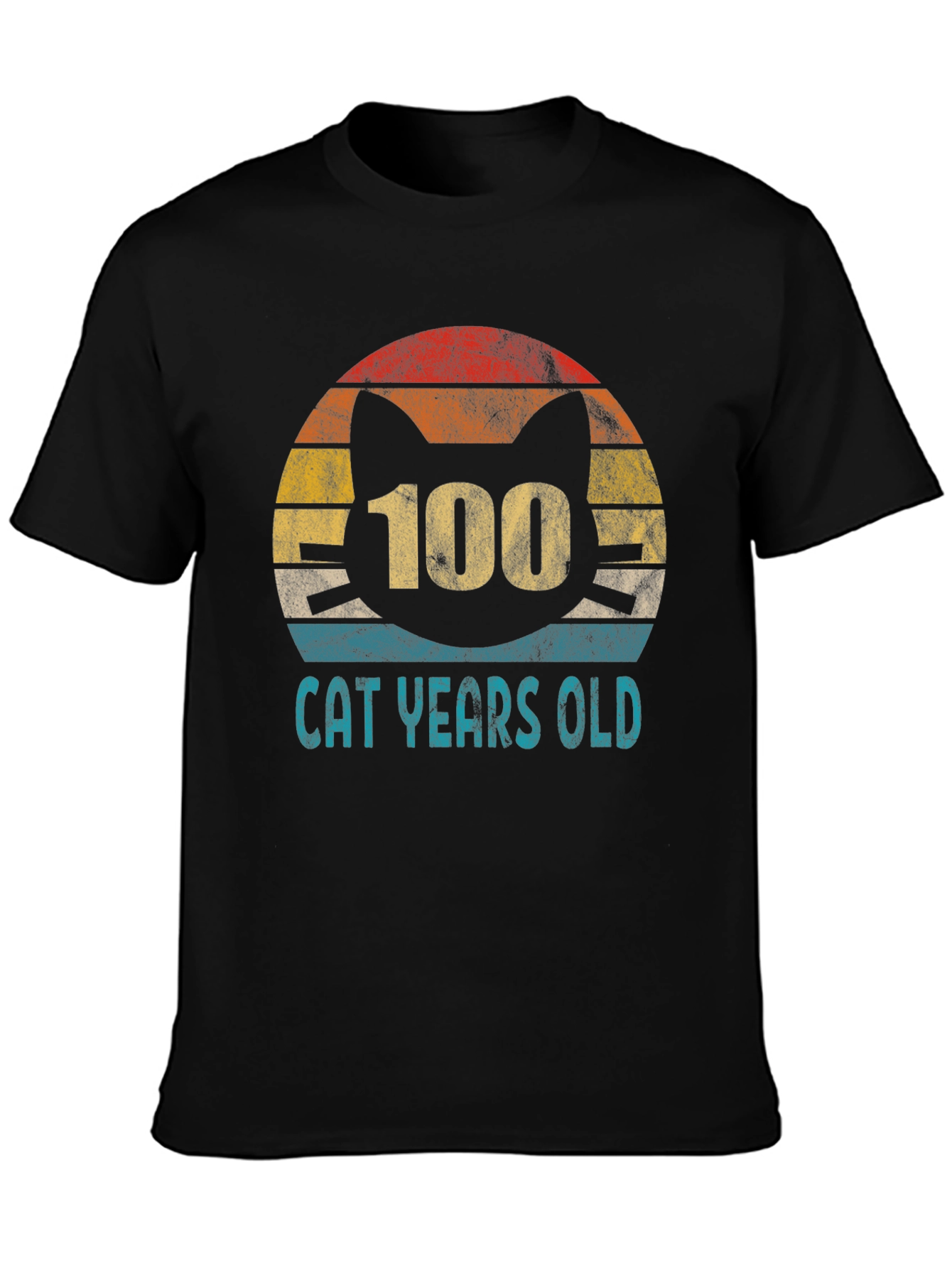 100 Cat Years Old Graphic Tee