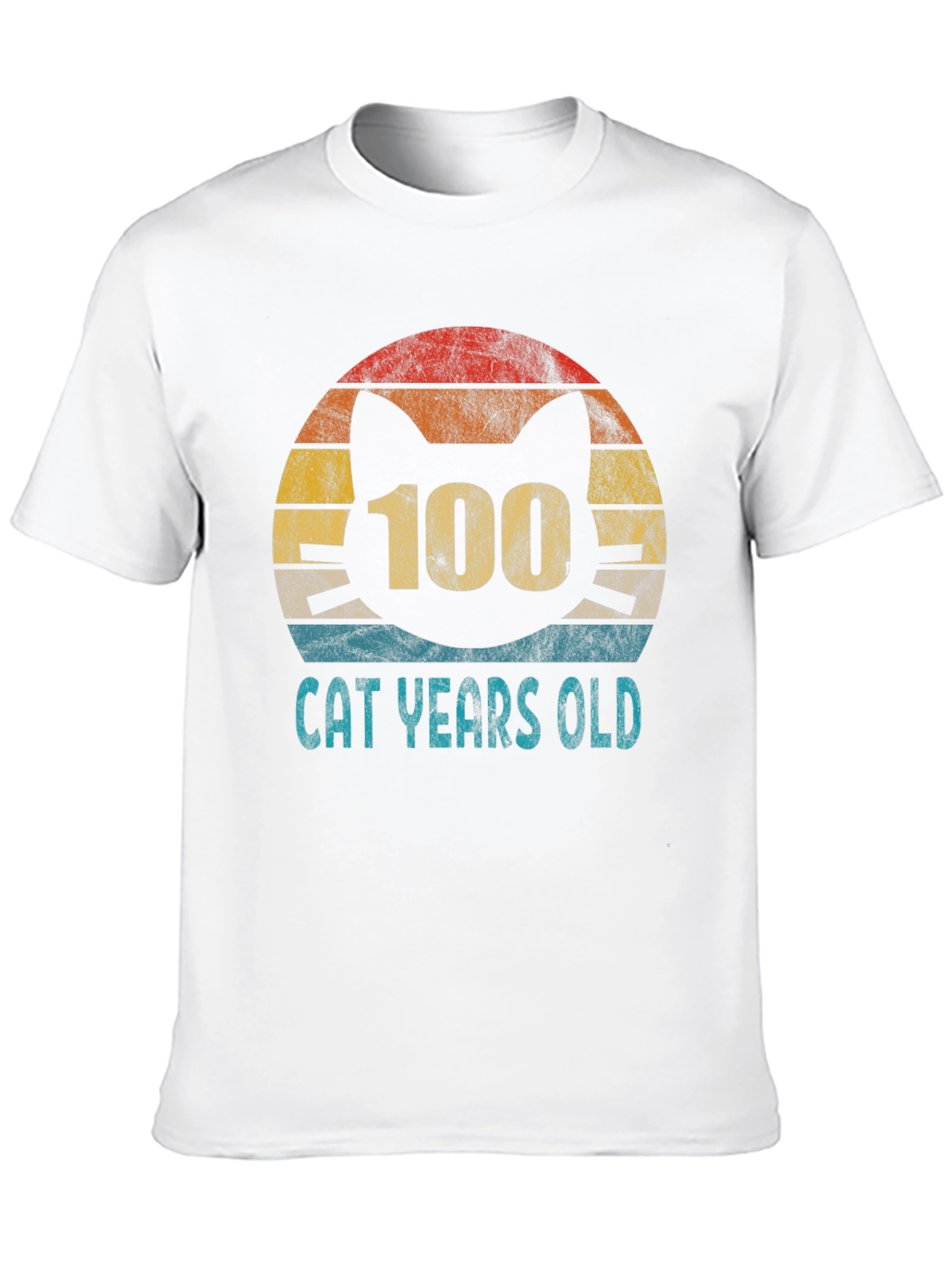 100 Cat Years Old Graphic Tee