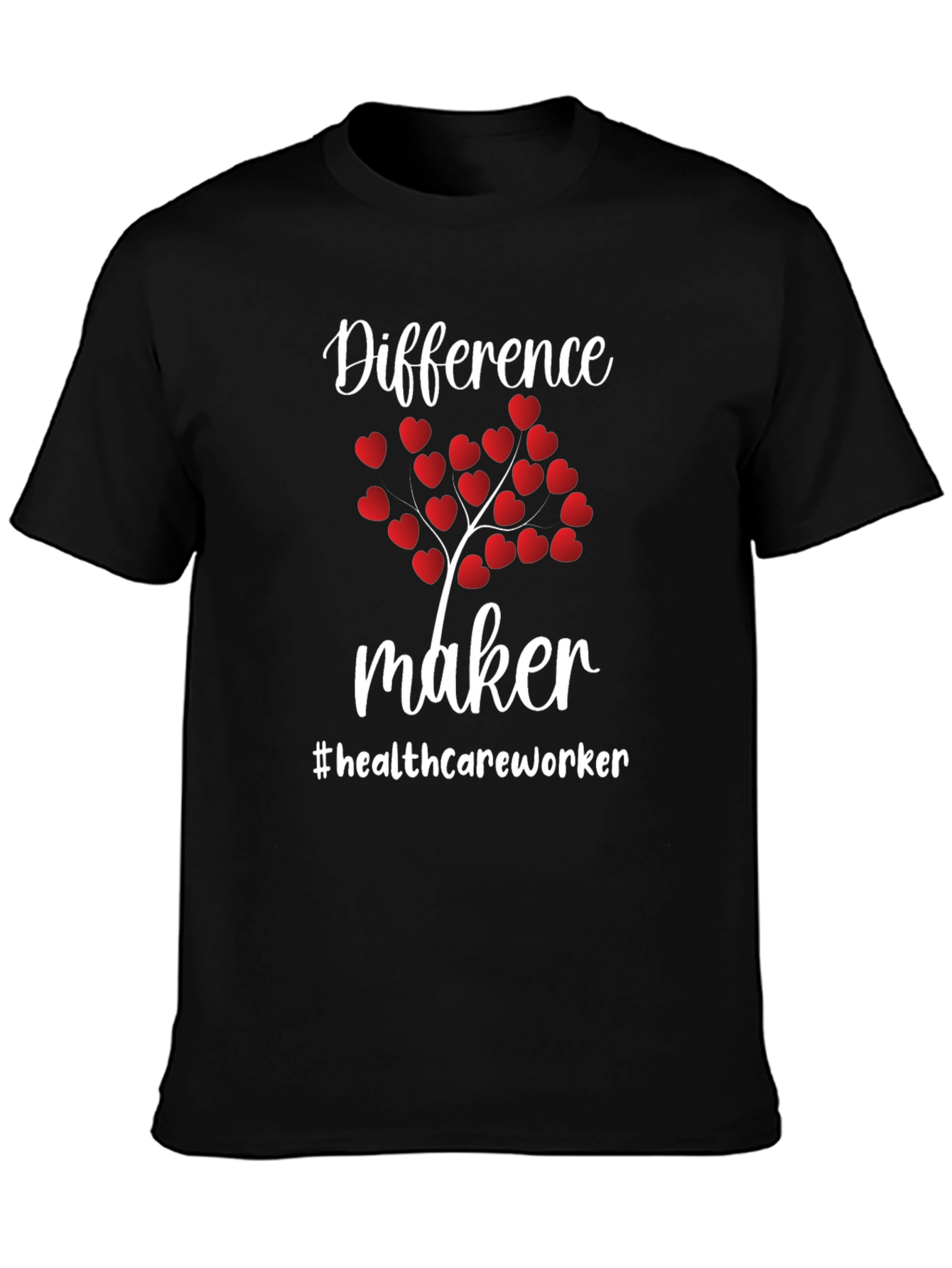 Difference Maker Healthcare Worker Heart Tree T-Shirt