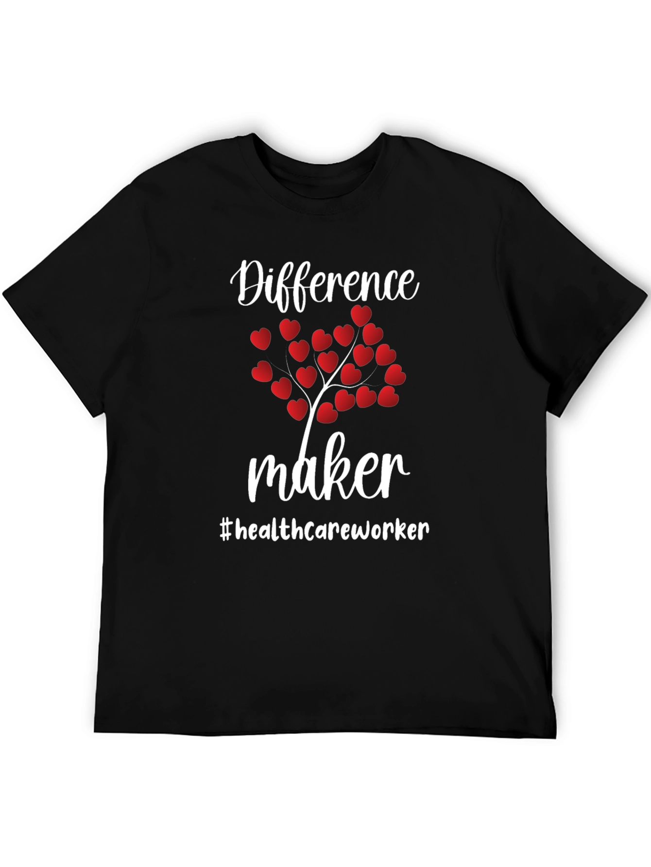 Difference Maker Healthcare Worker Heart Tree T-Shirt