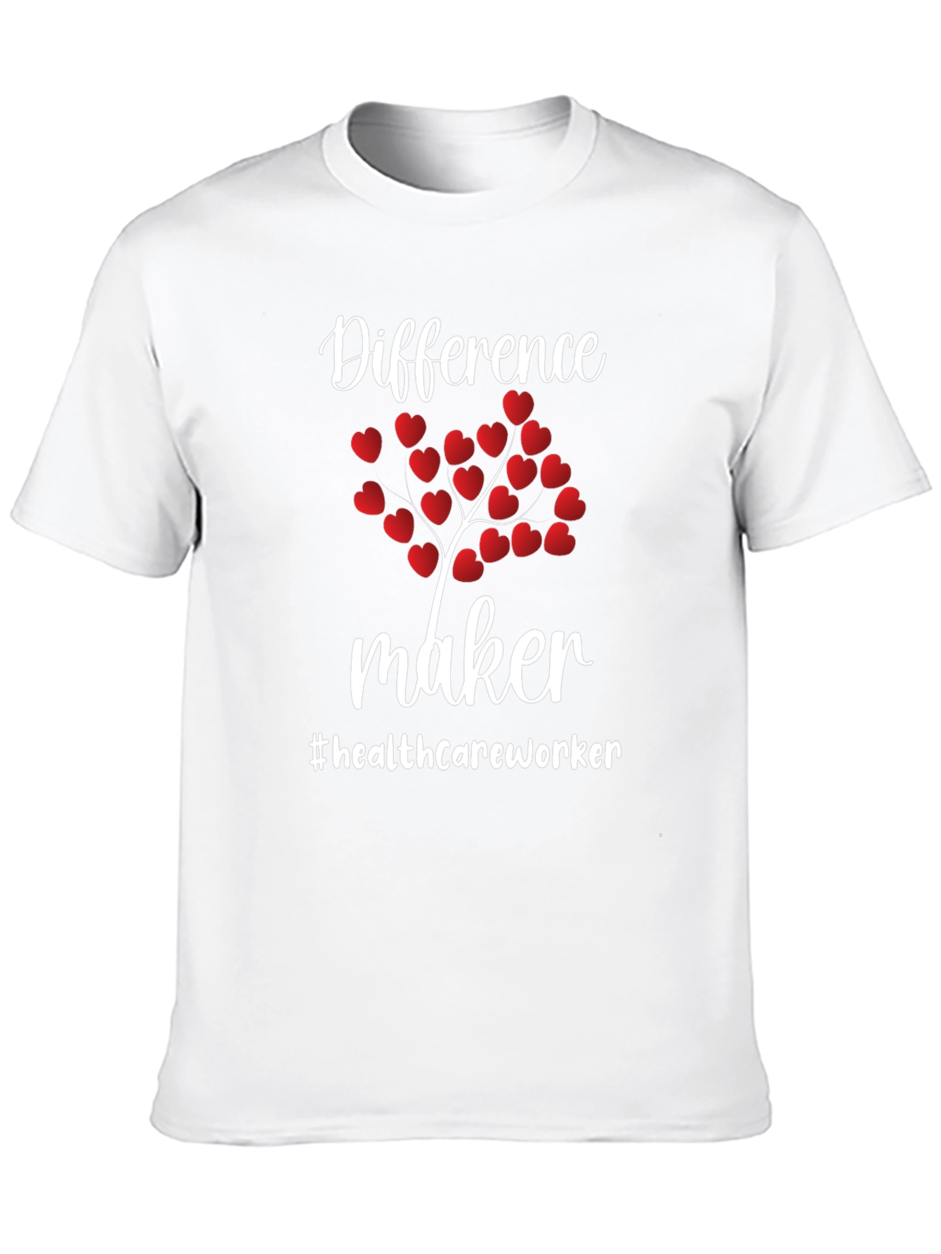 Difference Maker Healthcare Worker Heart Tree T-Shirt