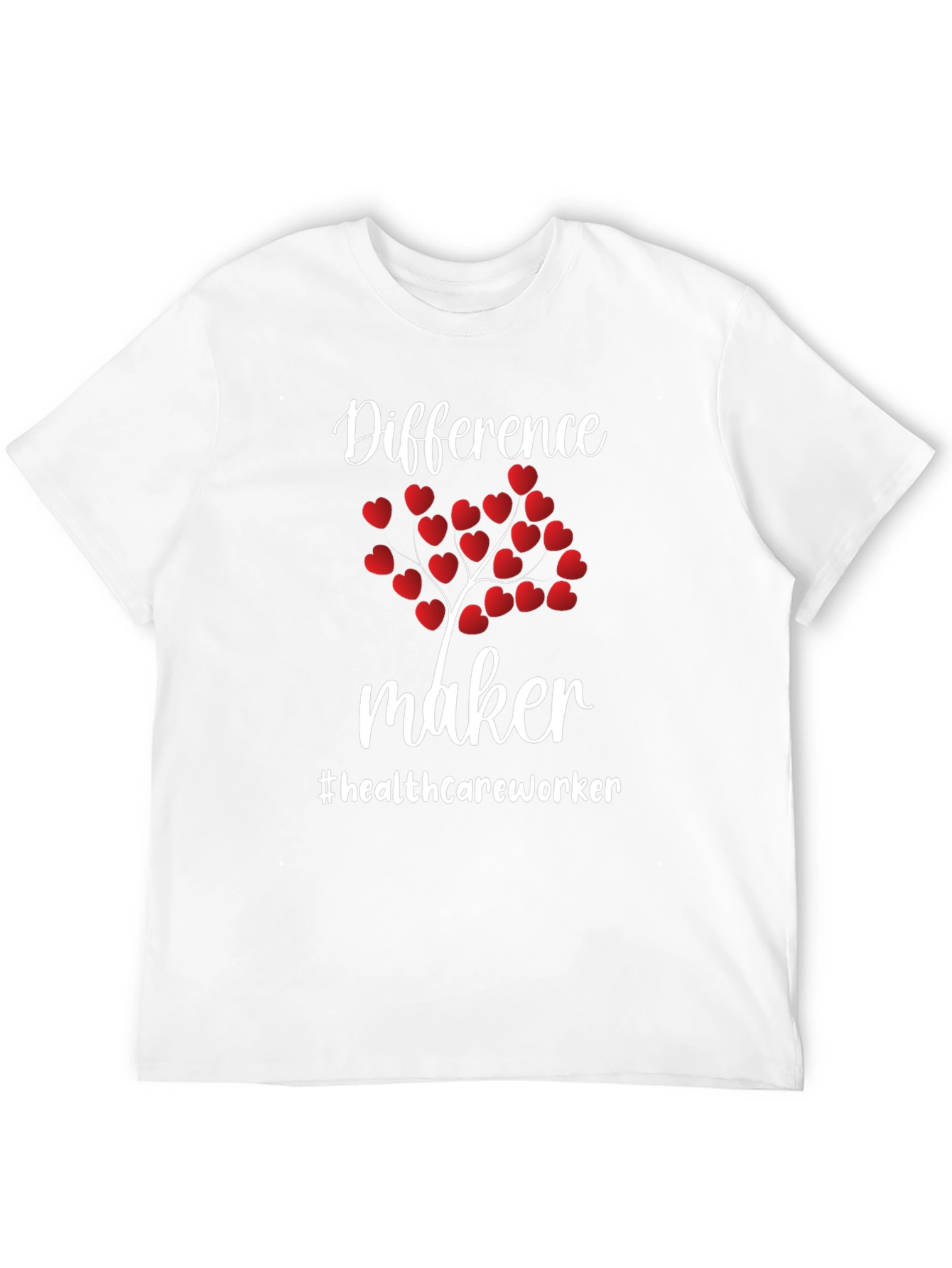 Difference Maker Healthcare Worker Heart Tree T-Shirt