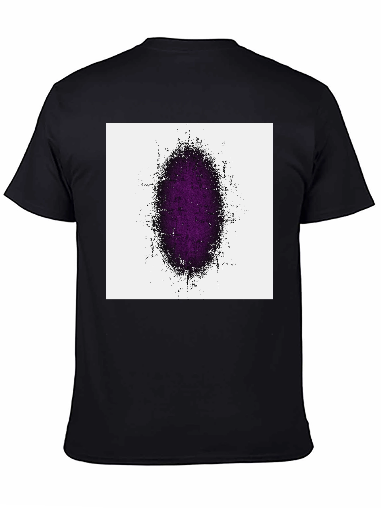Abstract Purple Grunge Graphic T-Shirt