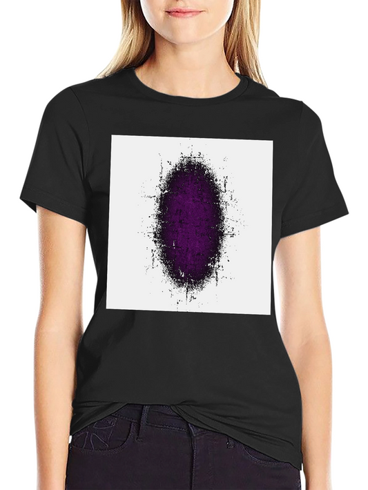 Abstract Purple Grunge Graphic T-Shirt