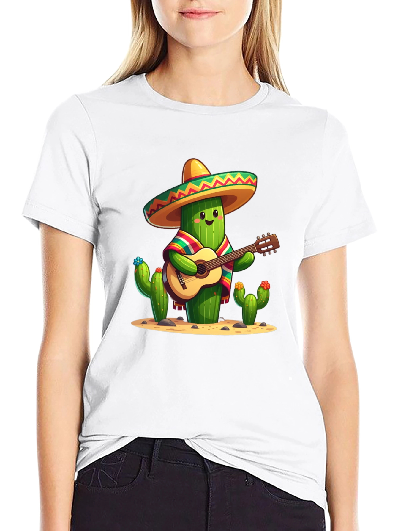 Cactus Guitar Player T-Shirt