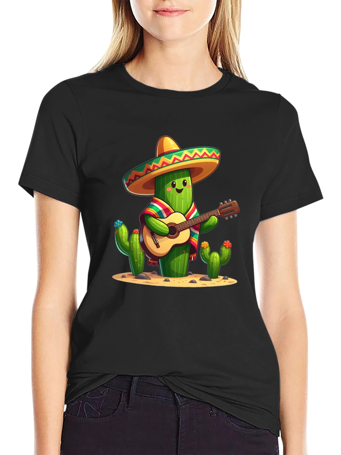 Cactus Guitar Player T-Shirt