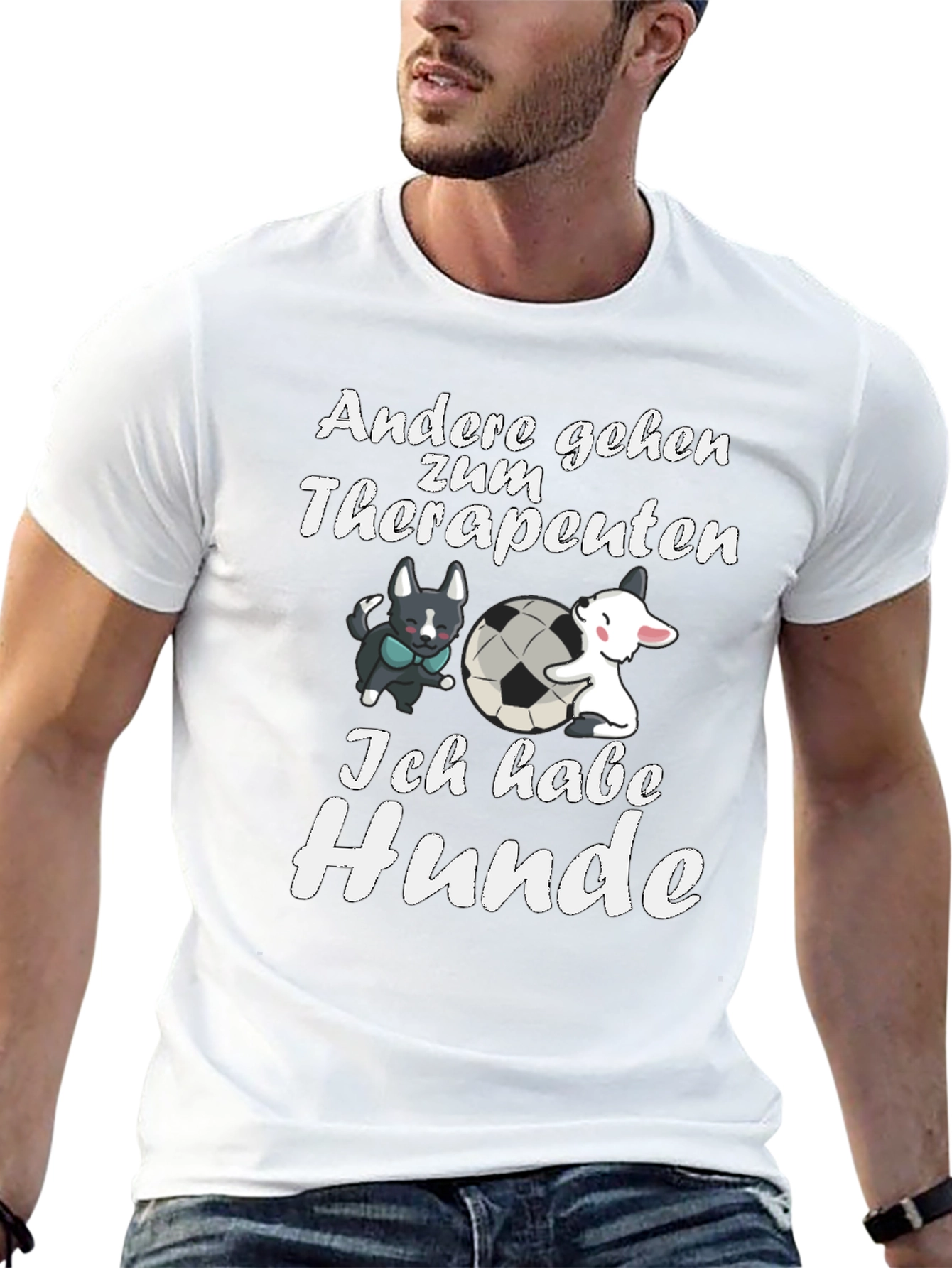 Humorous Ich Habe Hunde Graphic Tee