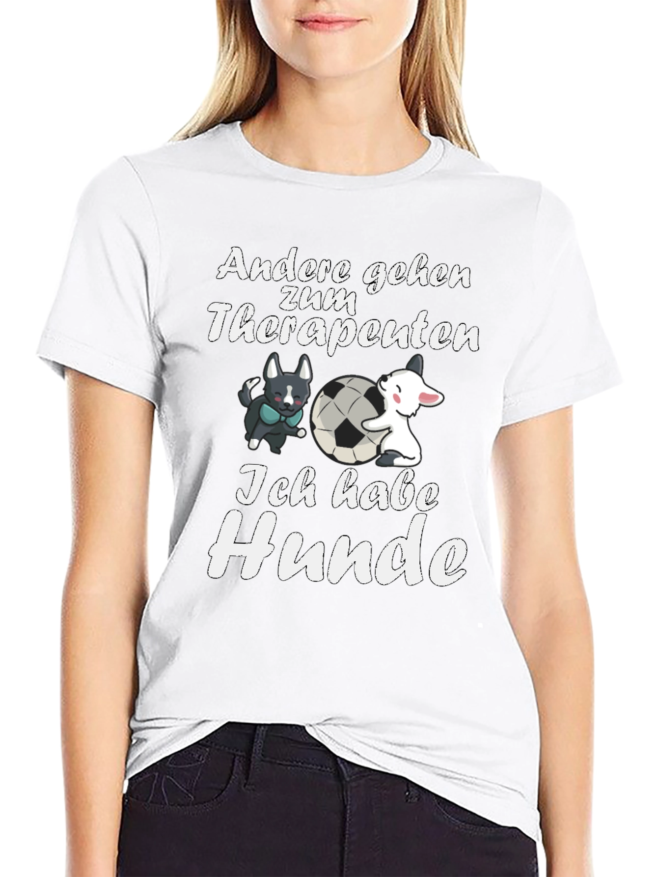 Humorous Ich Habe Hunde Graphic Tee