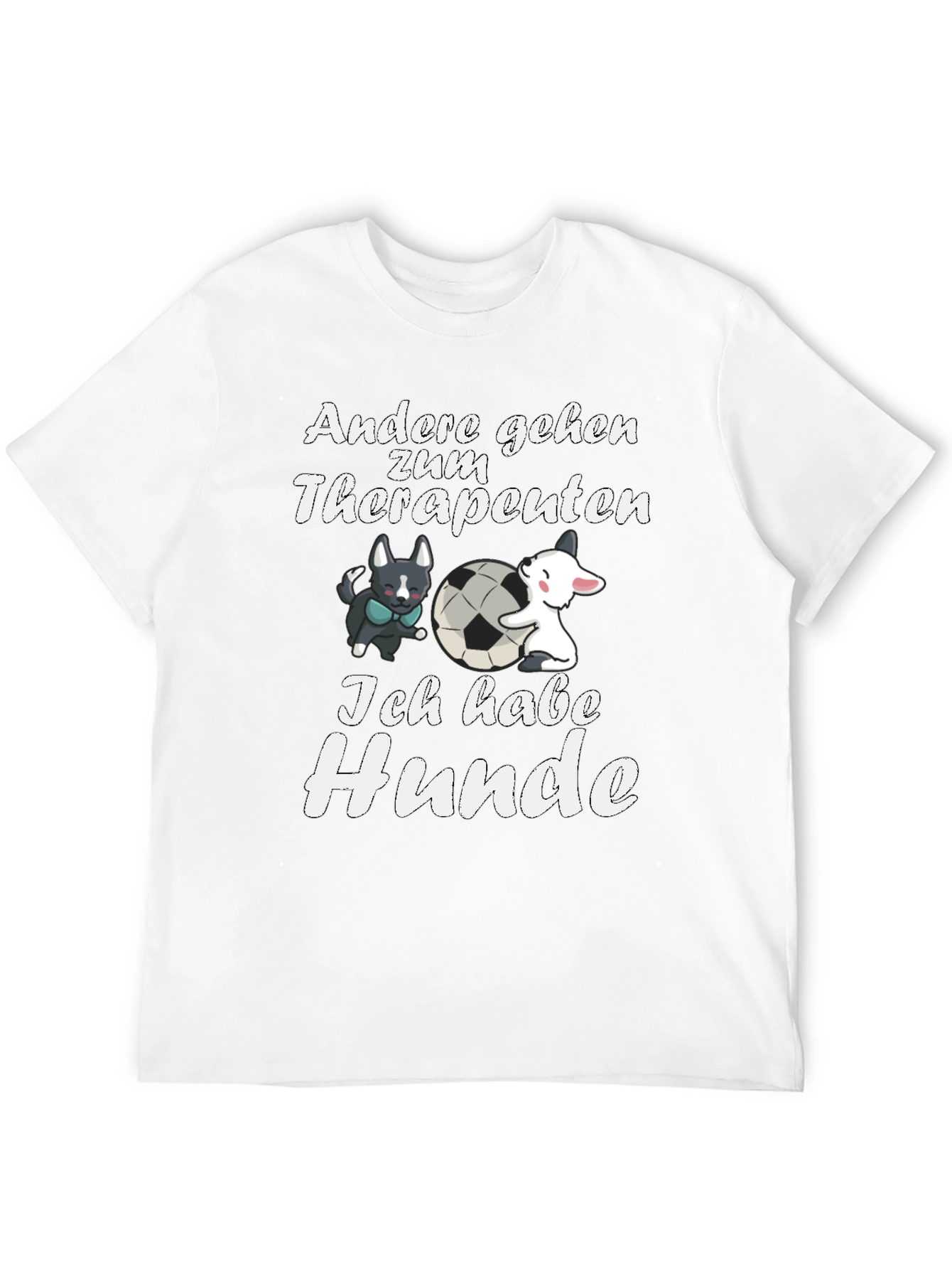 Humorous Ich Habe Hunde Graphic Tee