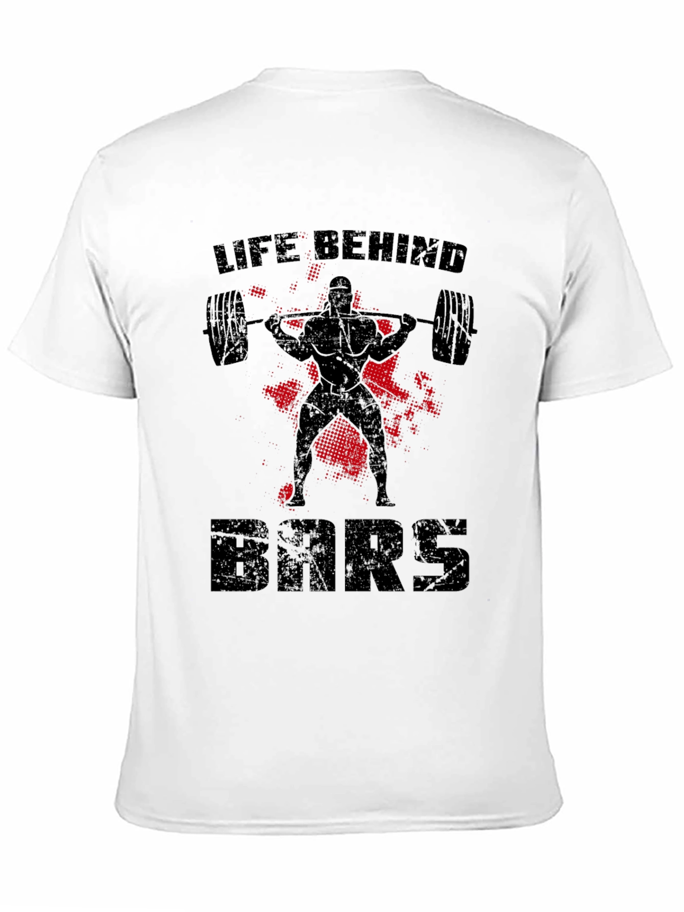 Life Behind Bars Weightlifting Black T-Shirt