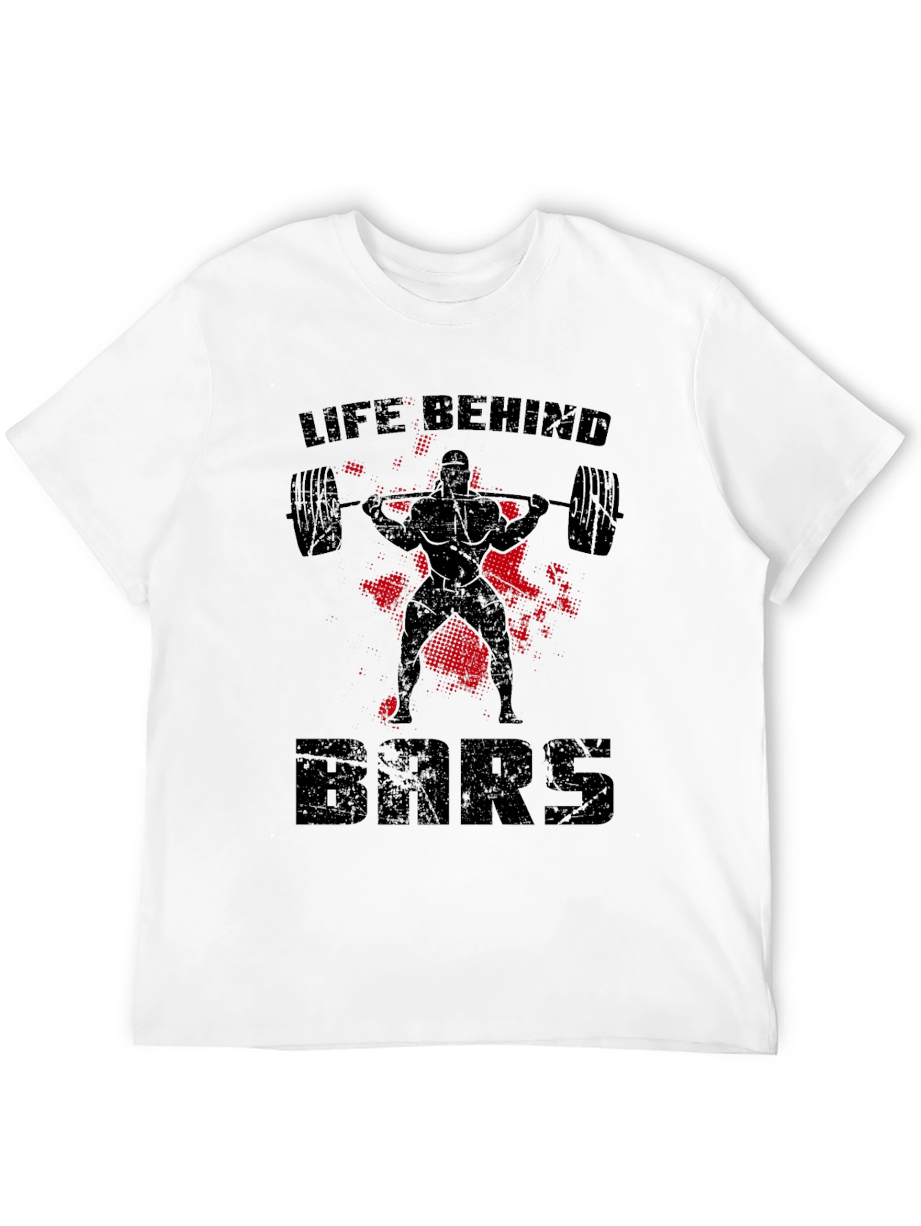 Life Behind Bars Weightlifting Black T-Shirt