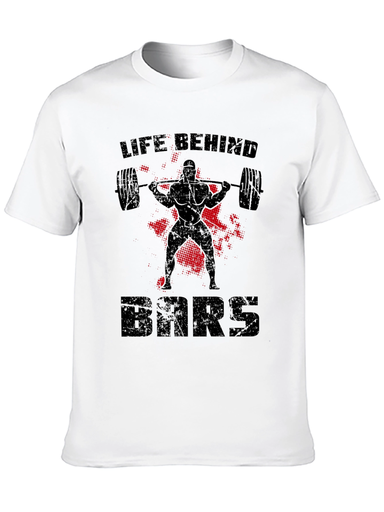 Life Behind Bars Weightlifting Black T-Shirt