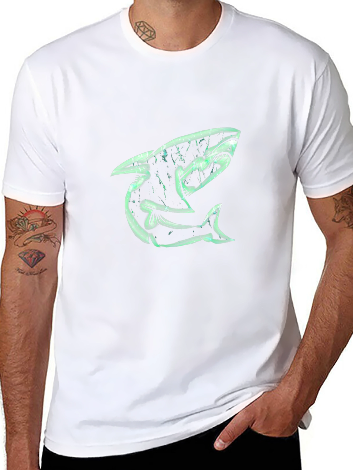 Shark Graphic Black T-Shirt