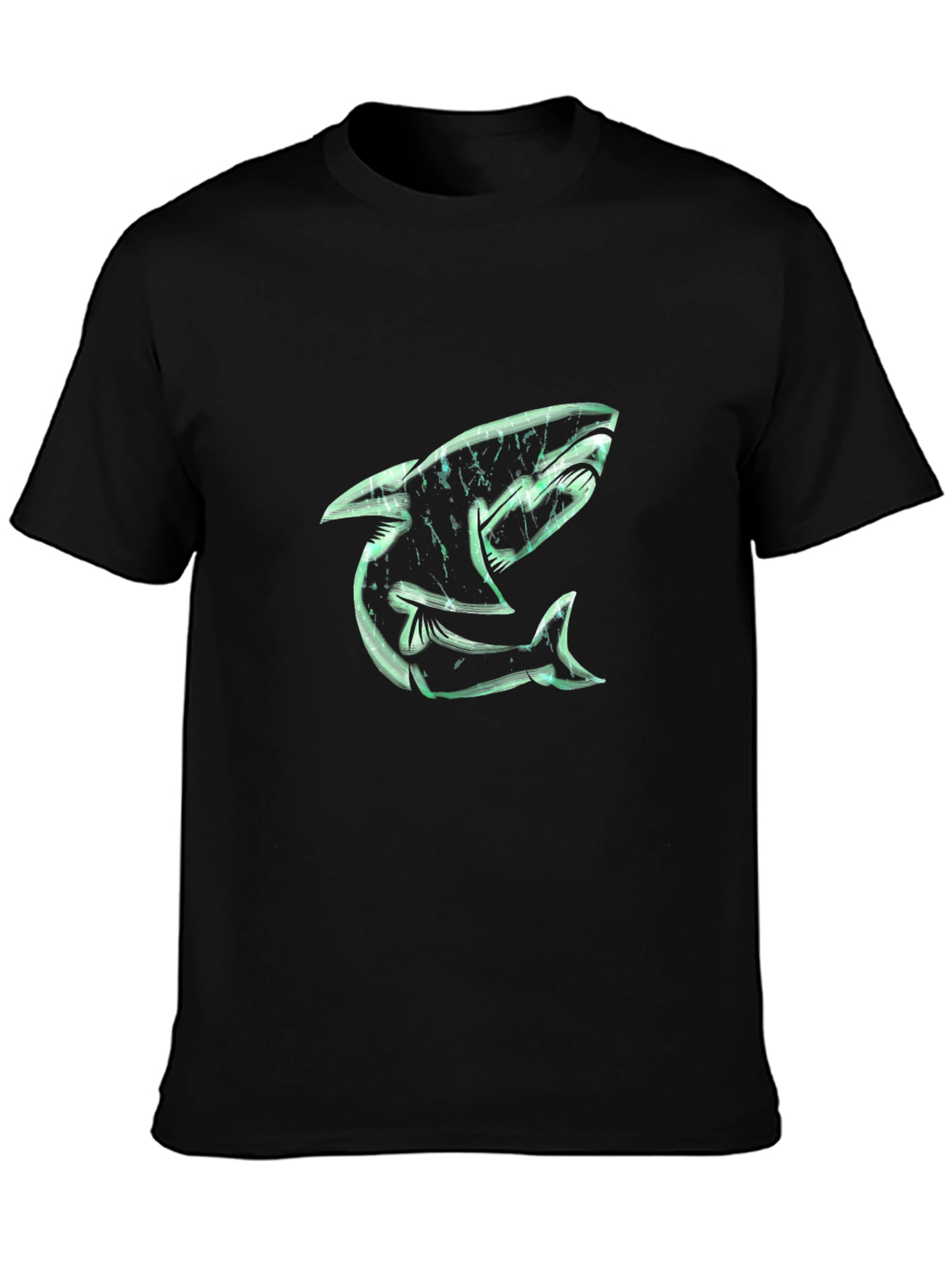 Shark Graphic Black T-Shirt
