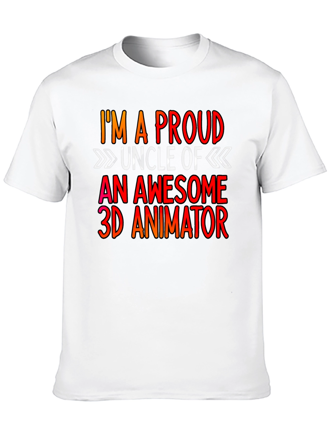 Proud Uncle 3D Animator T-Shirt