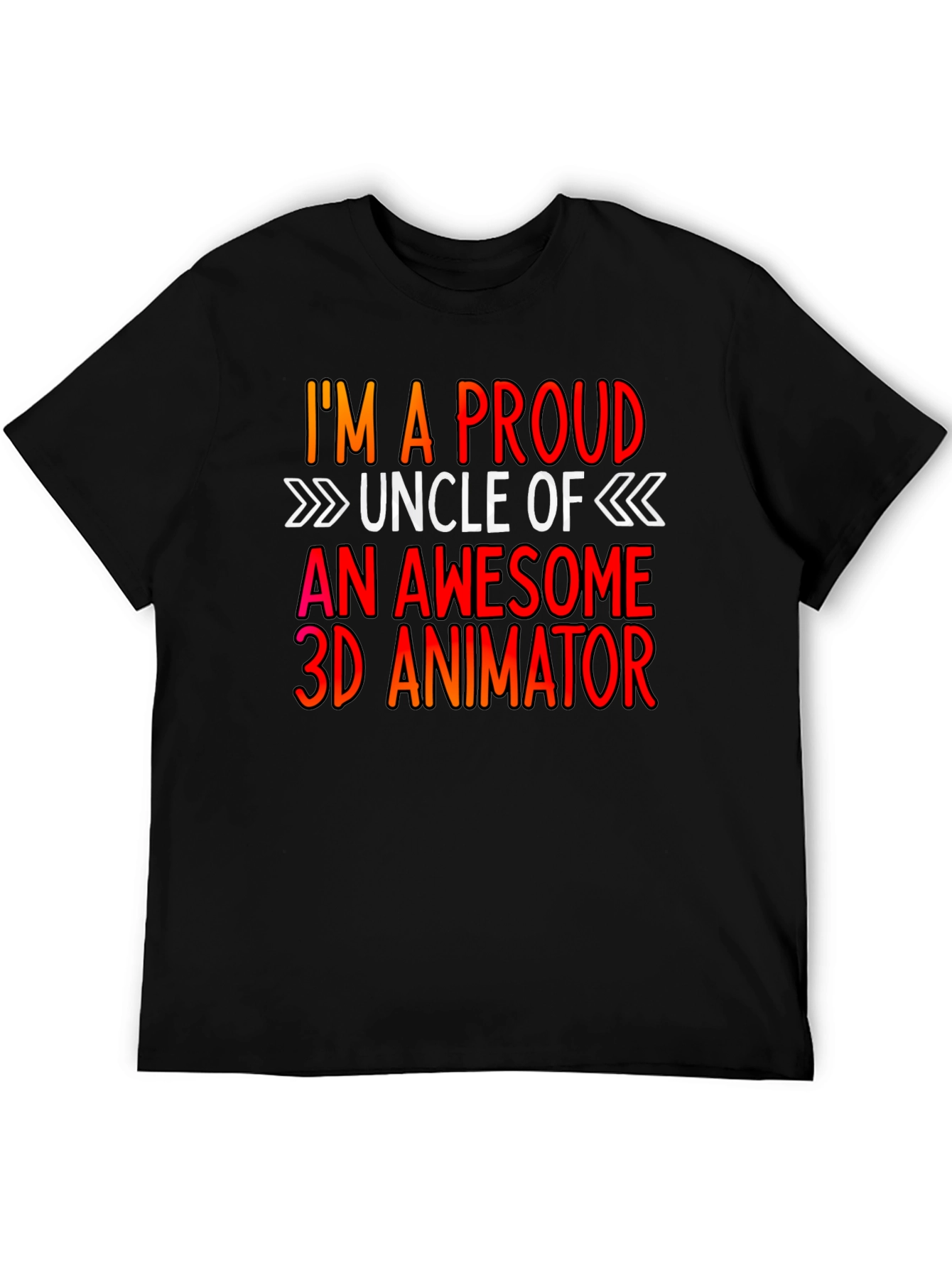 Proud Uncle 3D Animator T-Shirt