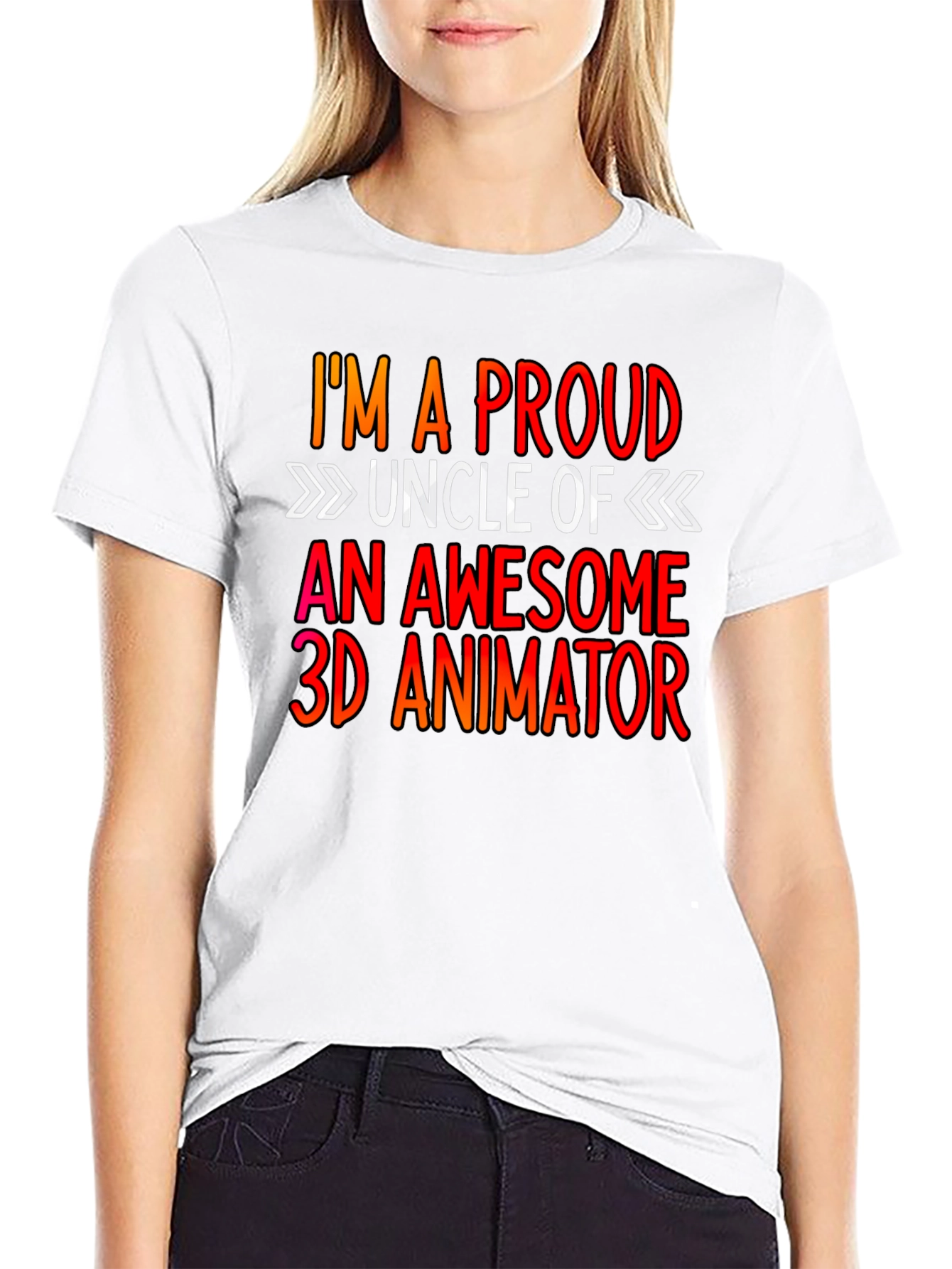 Proud Uncle 3D Animator T-Shirt
