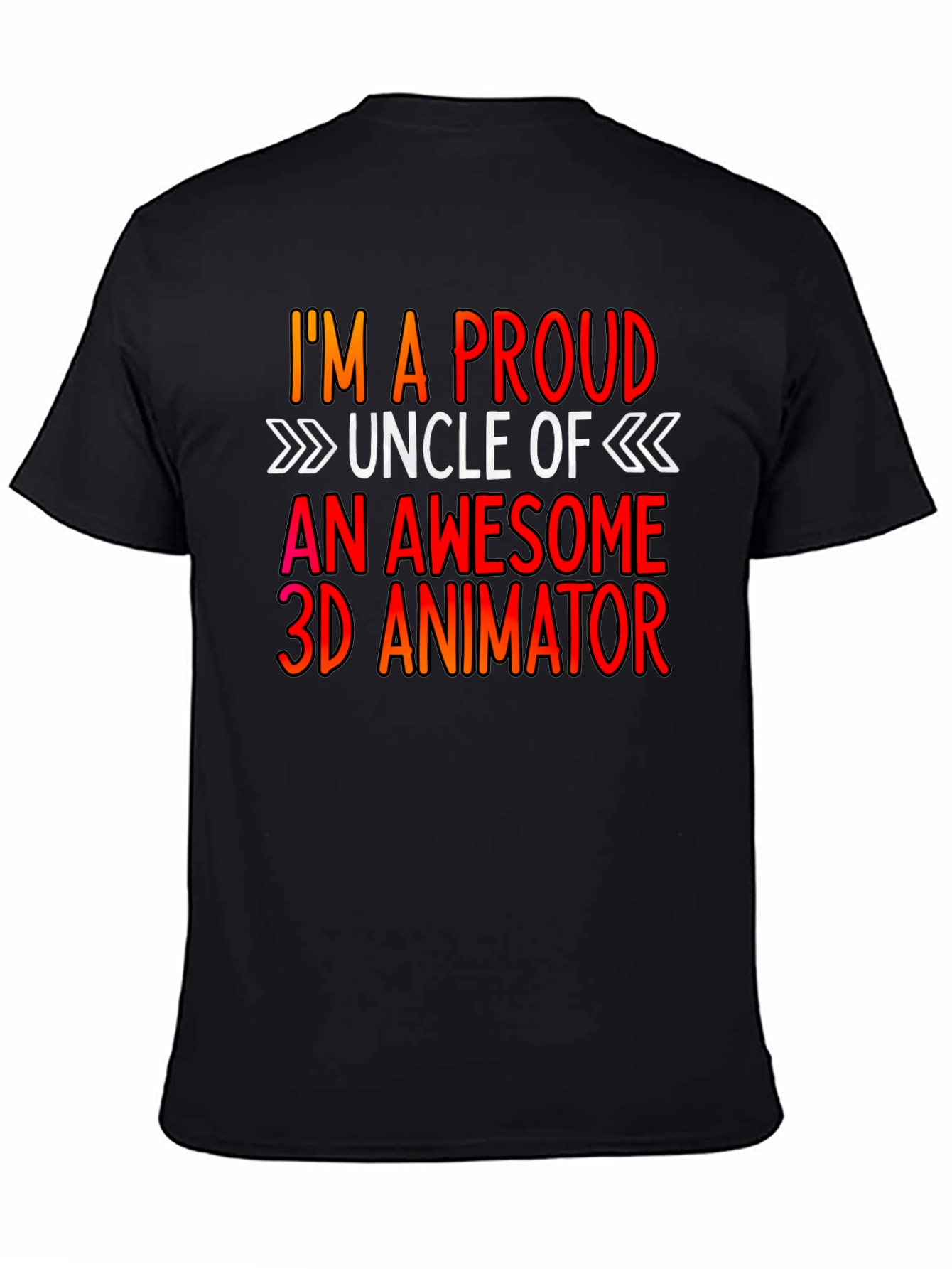 Proud Uncle 3D Animator T-Shirt