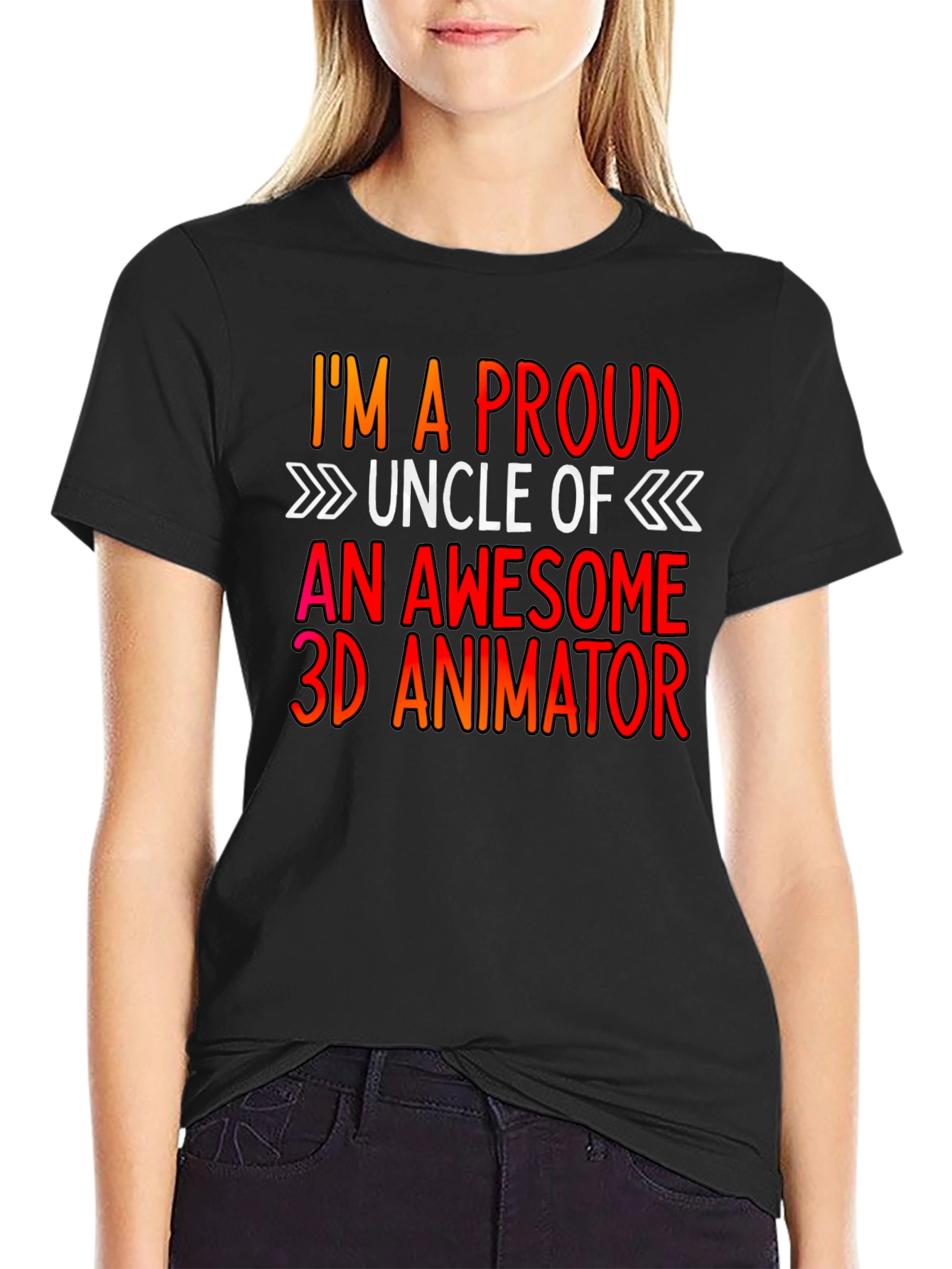 Proud Uncle 3D Animator T-Shirt