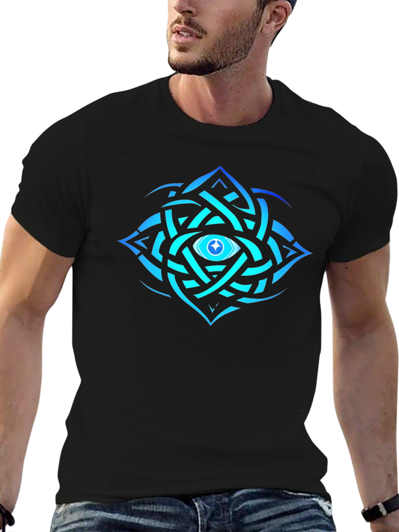 Eye of Providence Graphic T-Shirt - Black