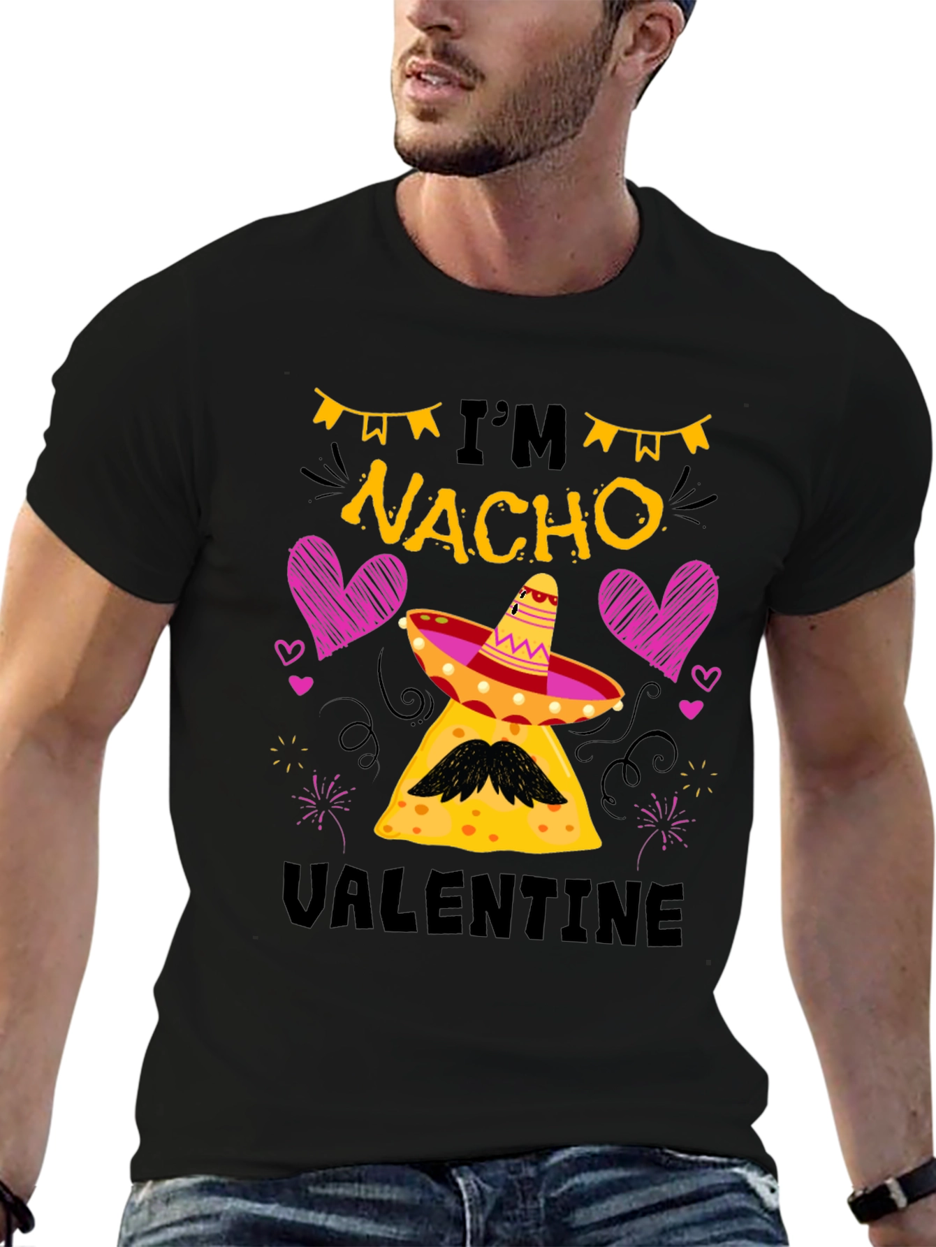 Im Nacho Valentine Black T-Shirt