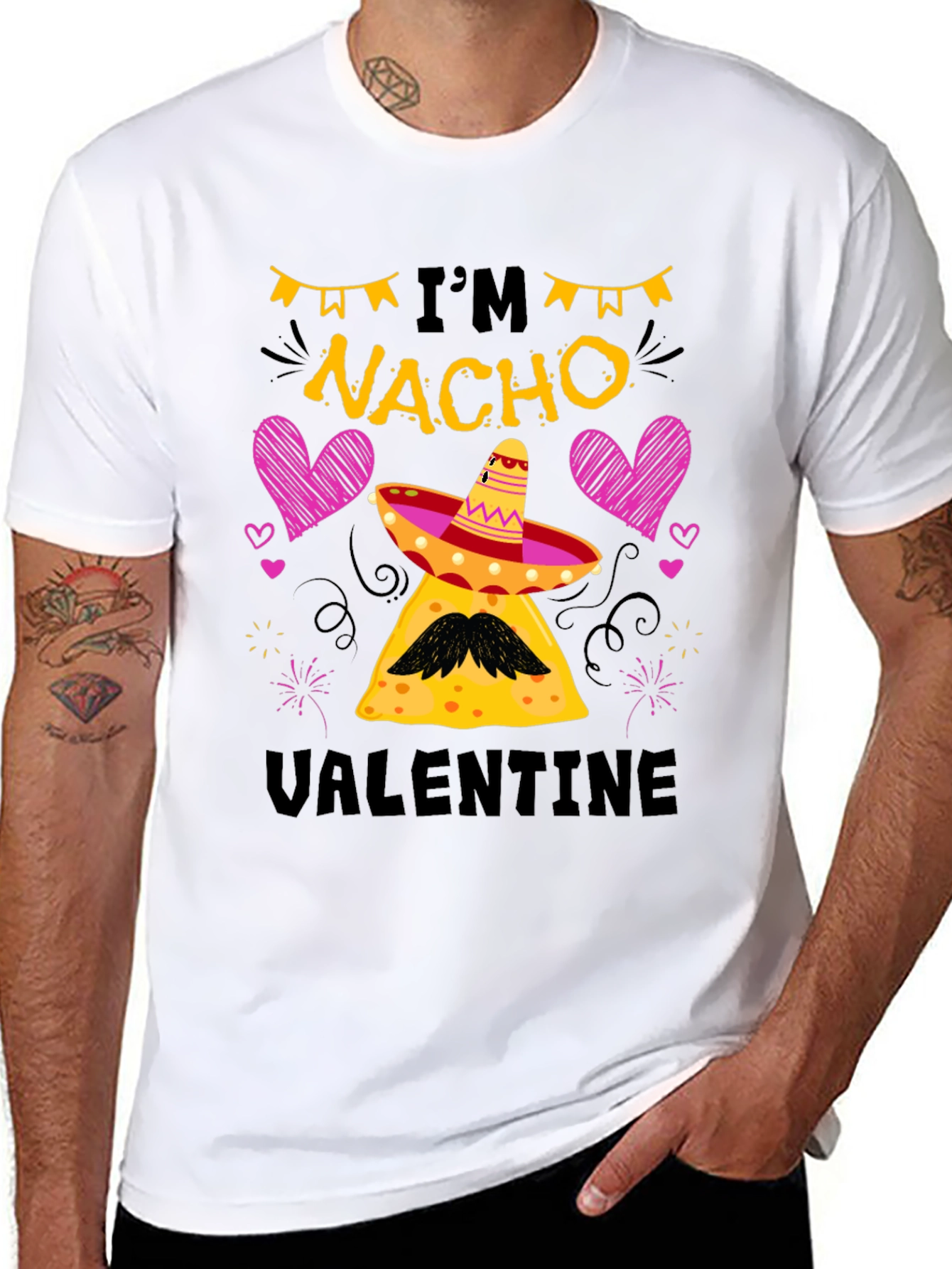 Im Nacho Valentine Black T-Shirt