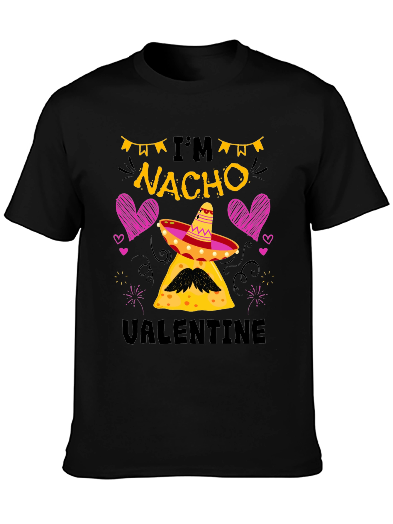 Im Nacho Valentine Black T-Shirt