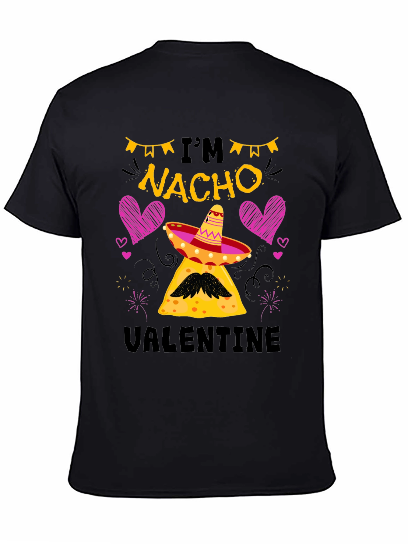 Im Nacho Valentine Black T-Shirt