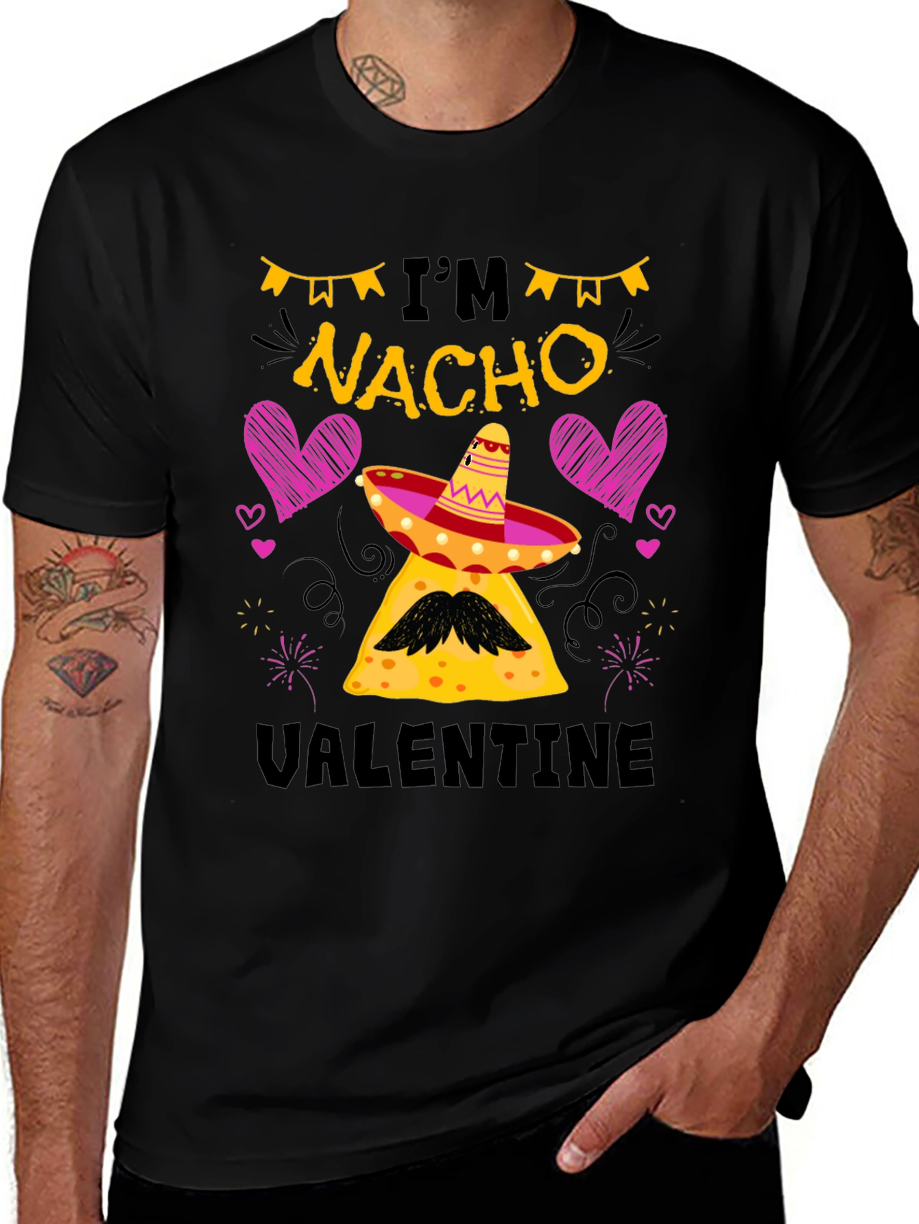 Im Nacho Valentine Black T-Shirt