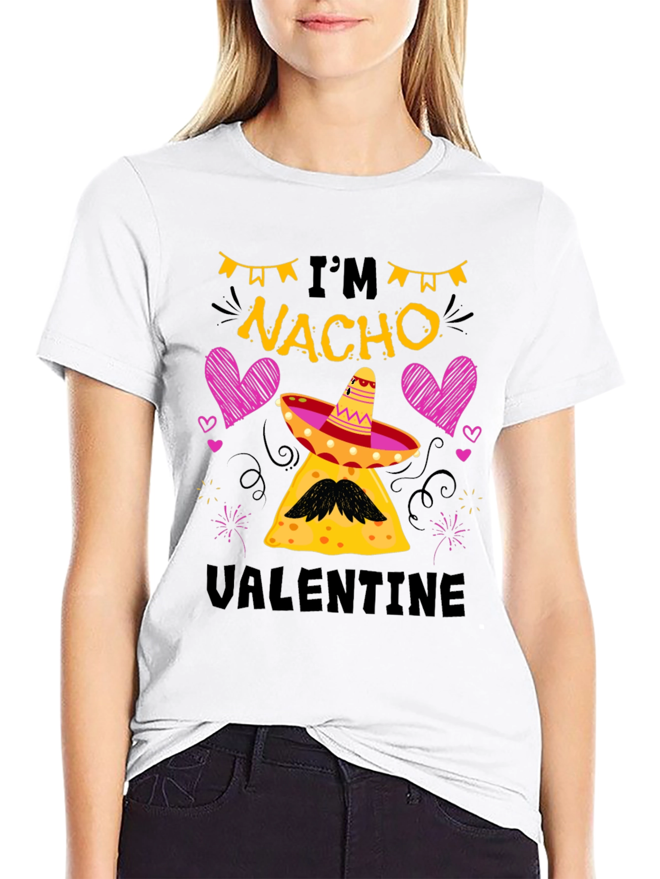 Im Nacho Valentine Black T-Shirt