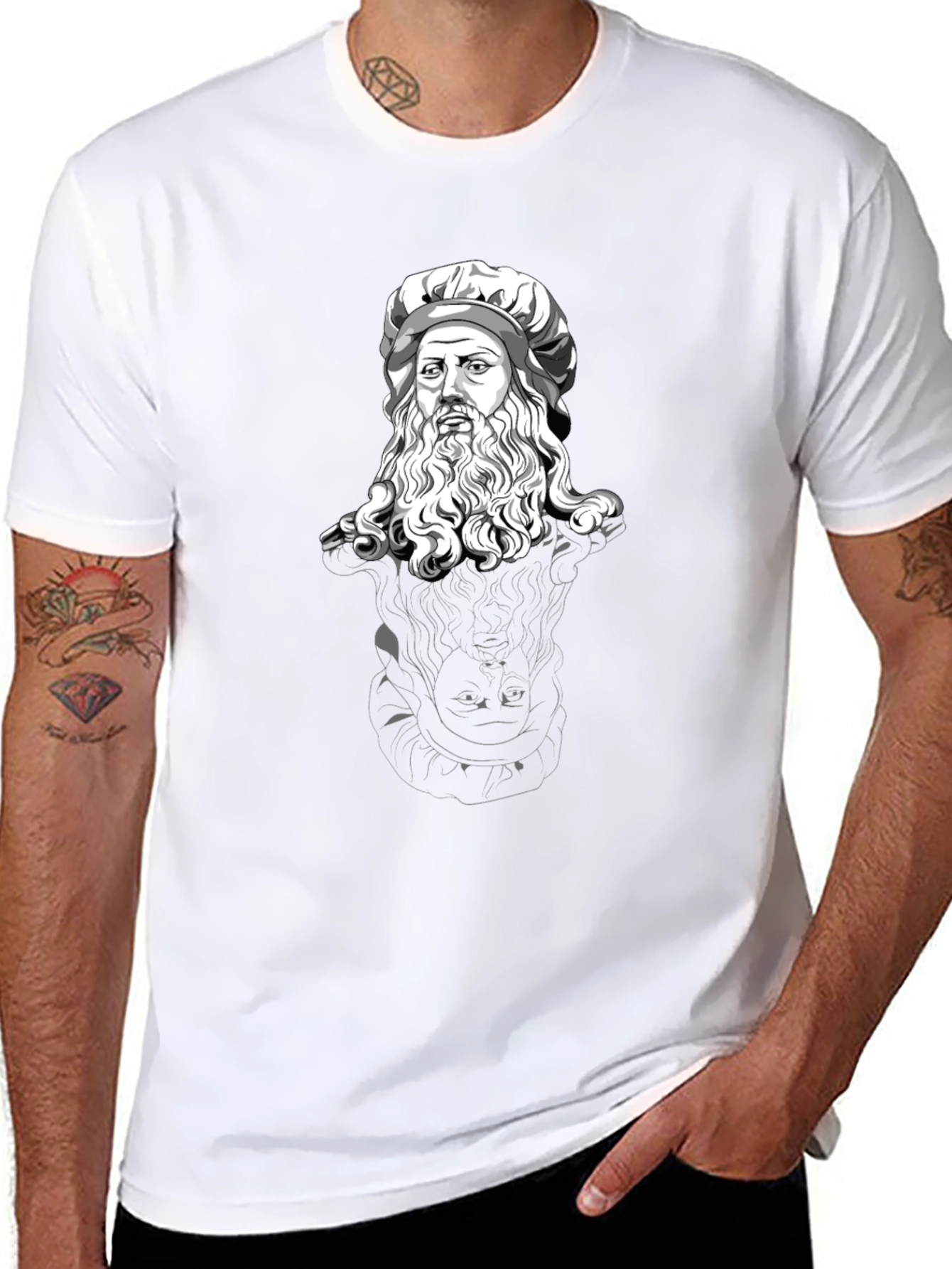Leonardo da Vinci T-Shirt - Artistic Graphic Tee