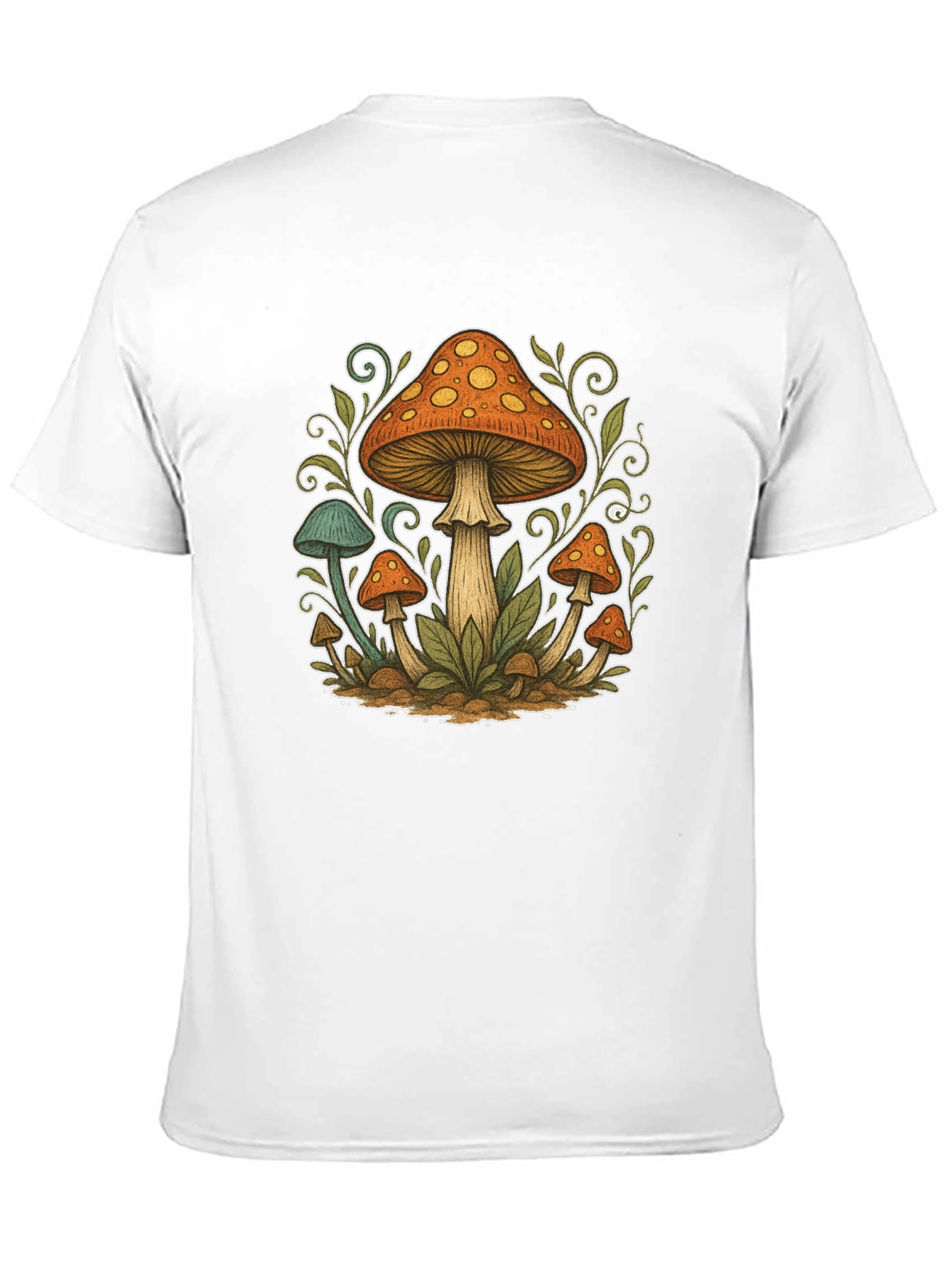 Mushroom Graphic Tee - Psychedelic Style