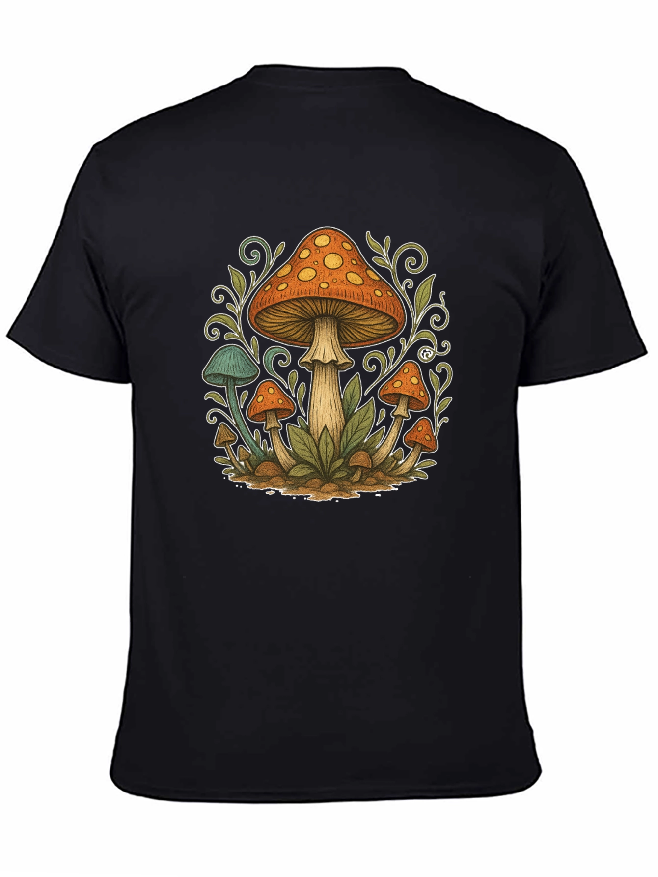 Mushroom Graphic Tee - Psychedelic Style